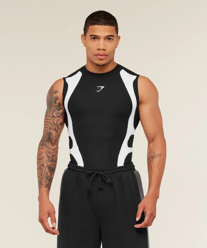 Gymshark x Carlos Belcast Tank Baselayer - GS Black made by Gymshark