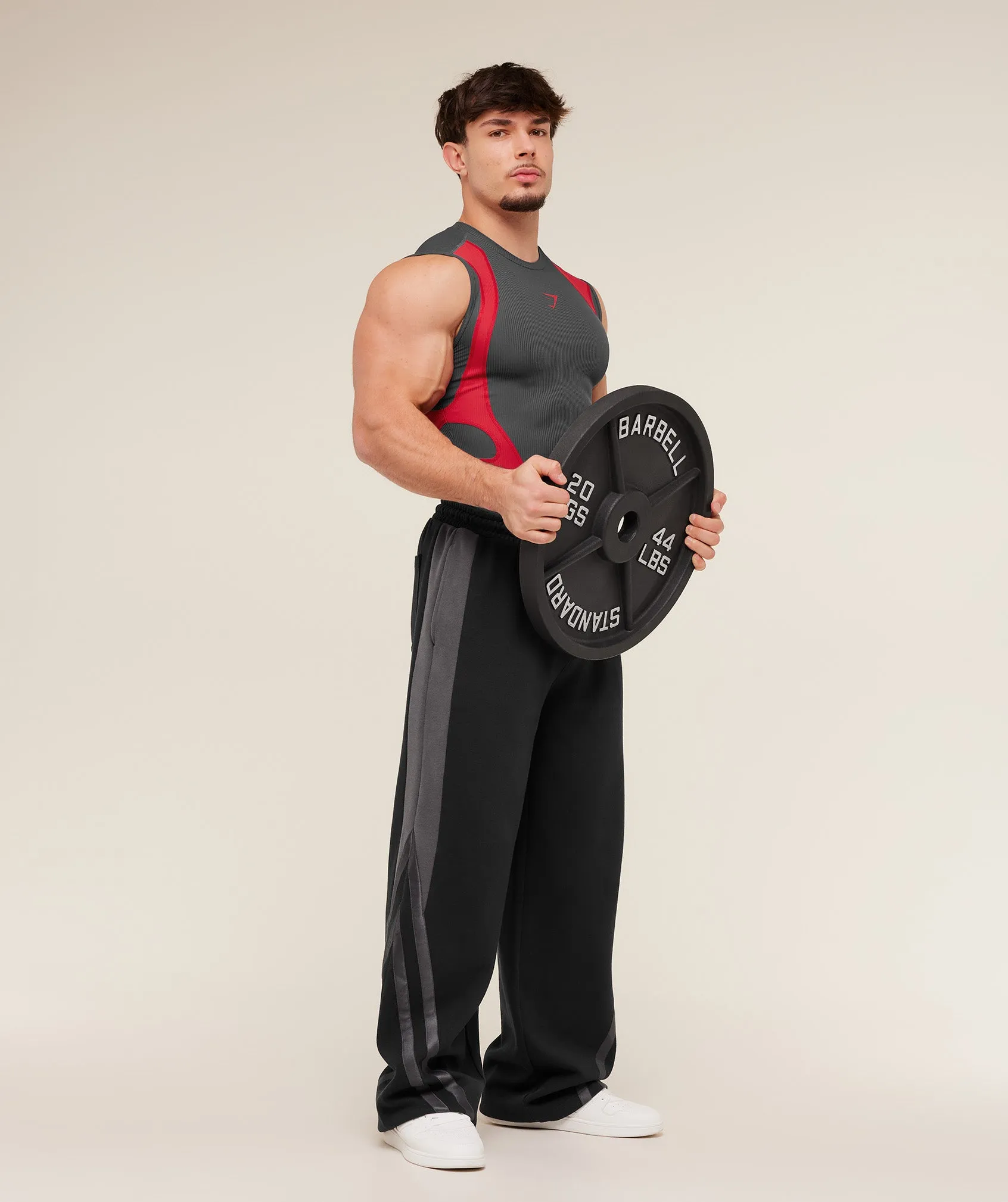 Gymshark x Carlos Belcast Tank Baselayer - Onyx Grey sold by Gymshark product image thumbnail 4