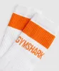 Gymshark Premium Logo Crew Socks - Sports Orange sold by Gymshark