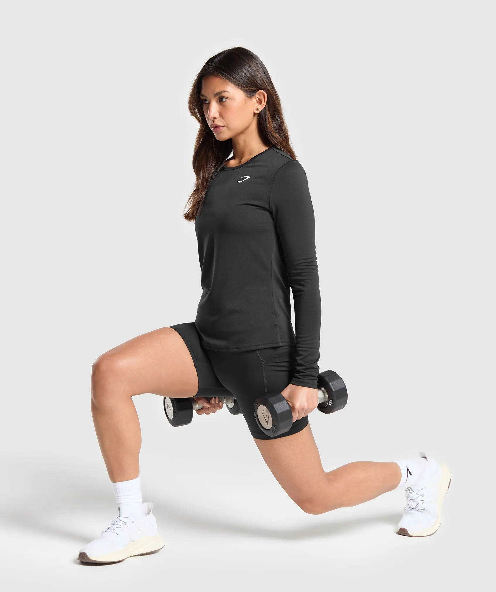 Gymshark Training Long Sleeve Top - Black sold by Gymshark product image thumbnail 4