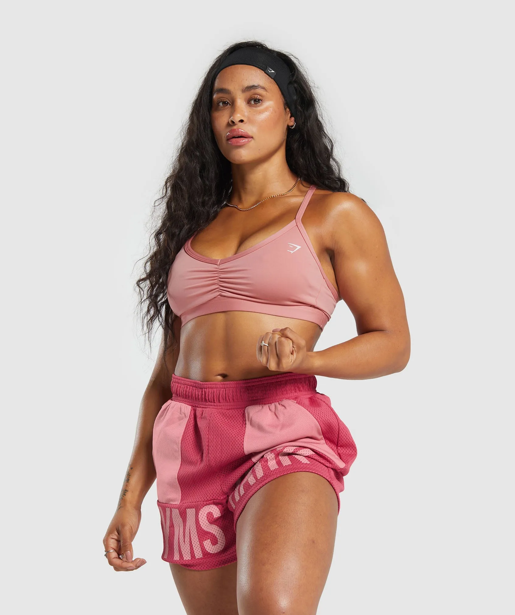Gymshark Brandmark Mesh 5" Shorts - Vintage Pink/Classic Pink sold by Gymshark product image thumbnail 5