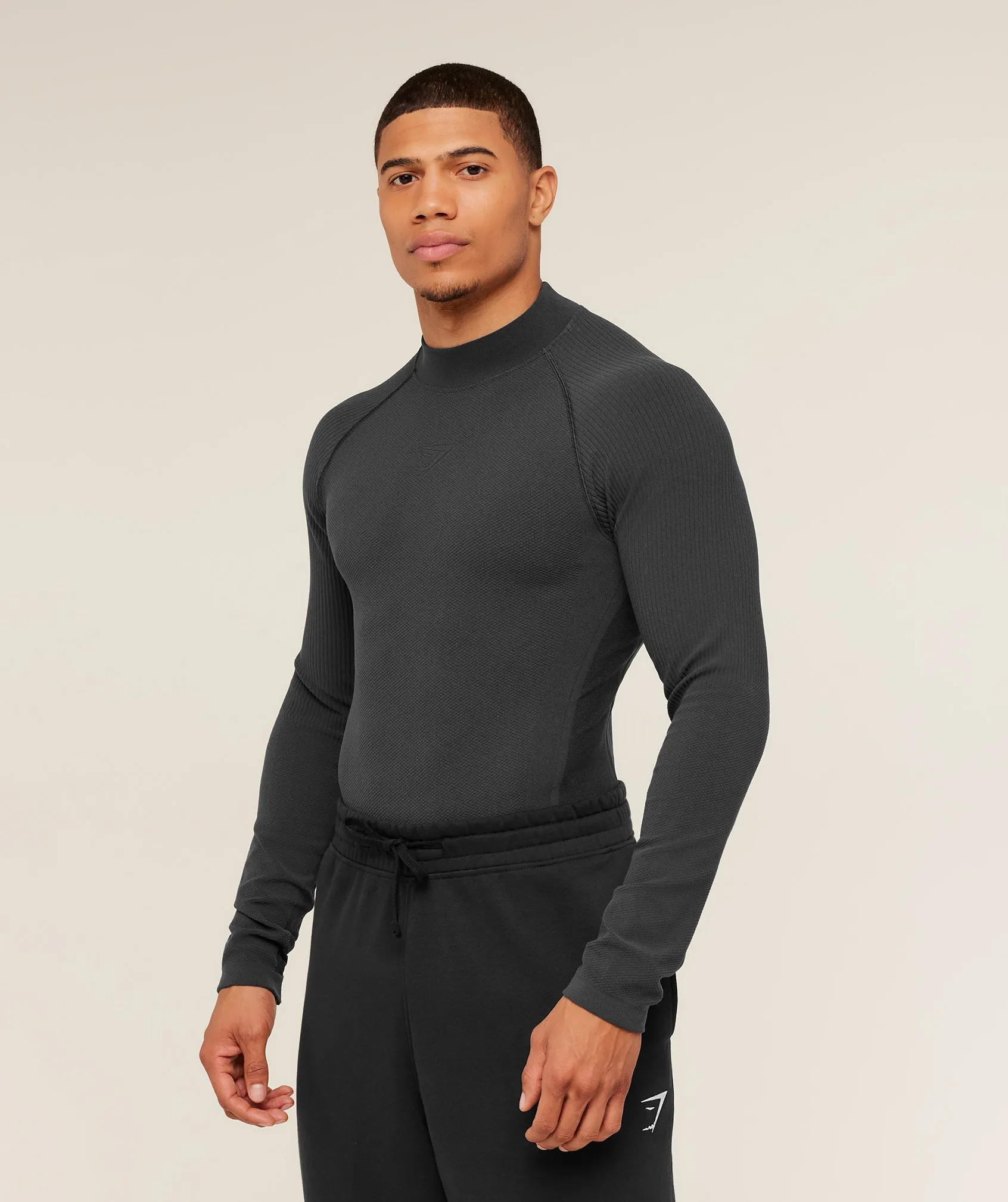 Gymshark Physique Long Sleeve T-Shirt - GS Onyx Grey/GS Black sold by Gymshark product image thumbnail 3