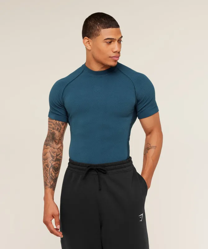 Gymshark Physique T-Shirt - GS Stealth Blue/GS Deep Petrol Blue sold by Gymshark