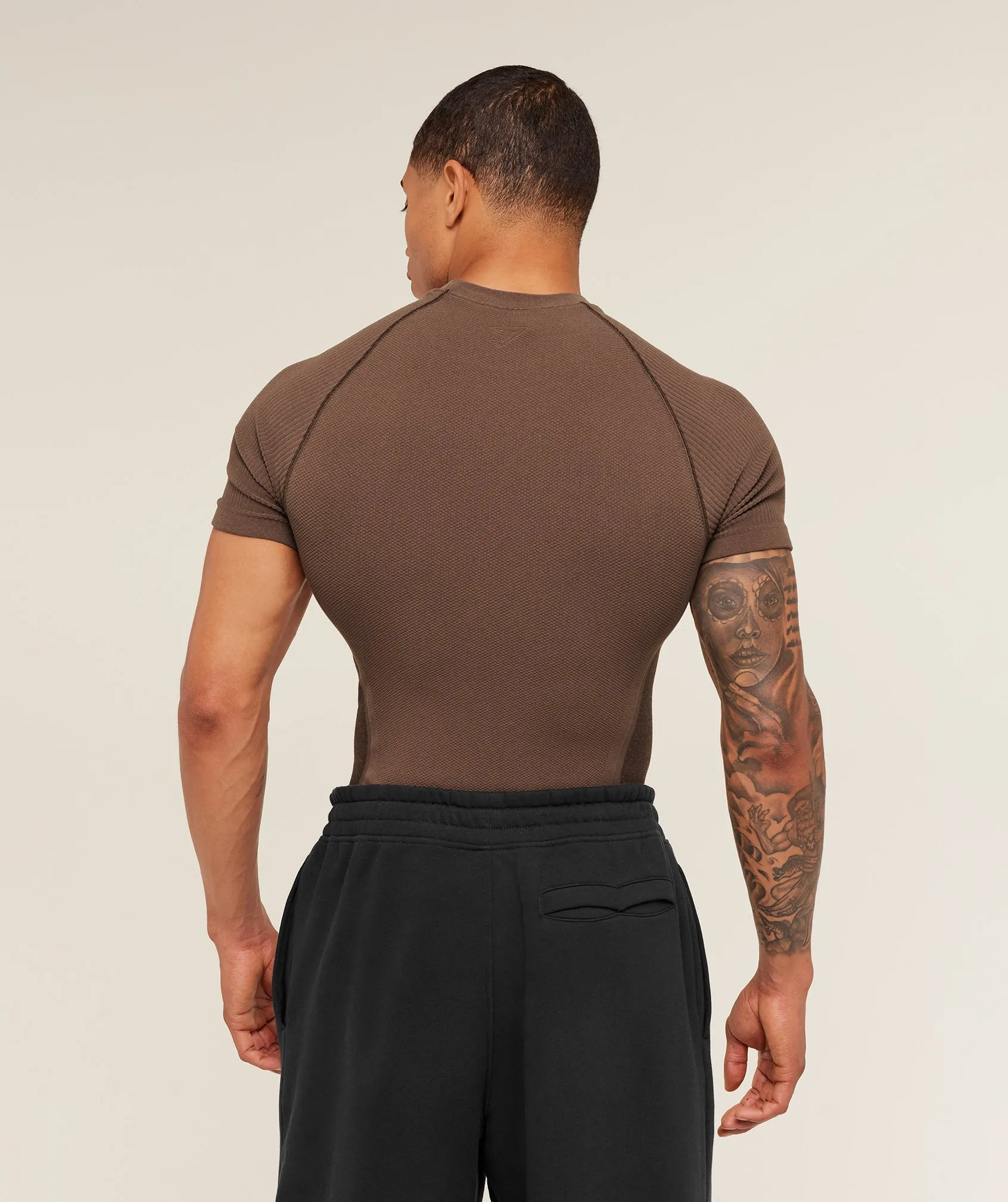 Gymshark Physique T-Shirt - Soft Brown/Archive Brown sold by Gymshark product image thumbnail 2