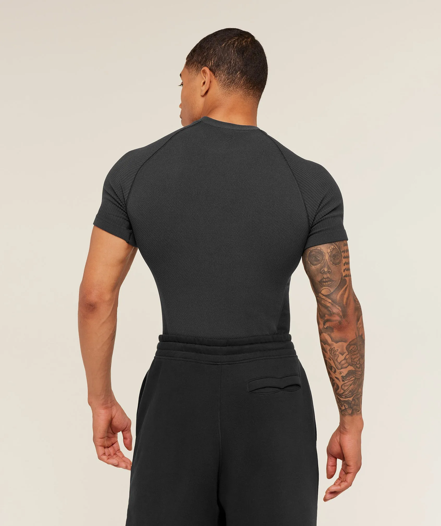 Gymshark Physique T-Shirt - Grey/GS Black sold by Gymshark product image thumbnail 2