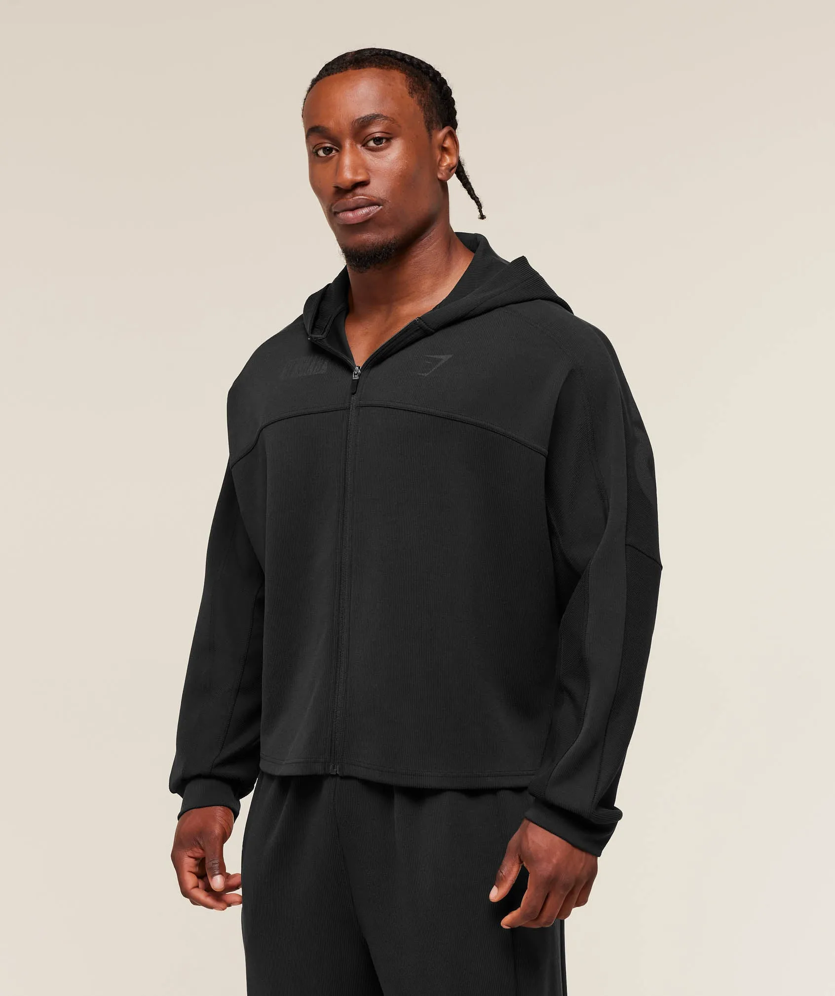 Gymshark Bodybuilding Zip Up Hoodie - GS Black sold by Gymshark product image thumbnail 3