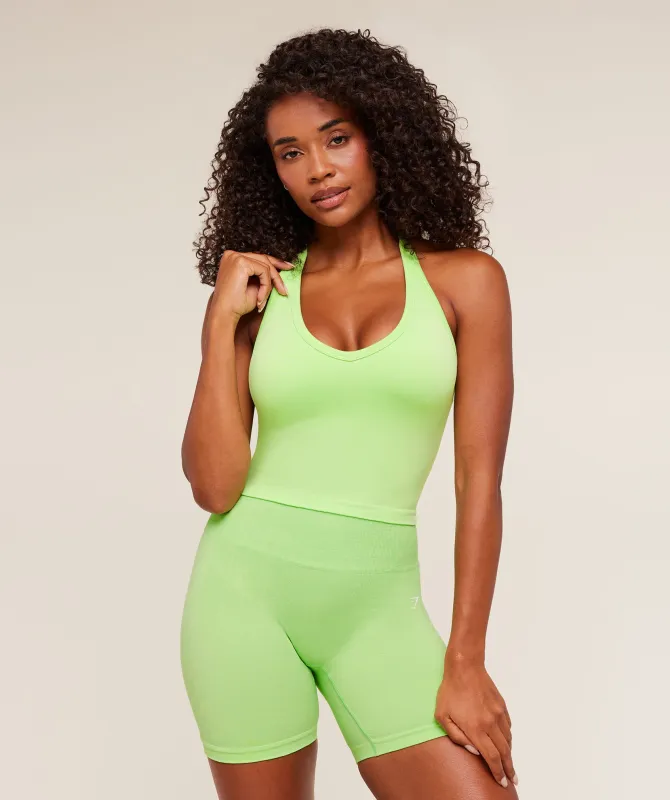 Gymshark Adapt Animal X Whitney Tank Top with Shelf - Energy Gelato Green /  Sorbet Yellow made by Gymshark