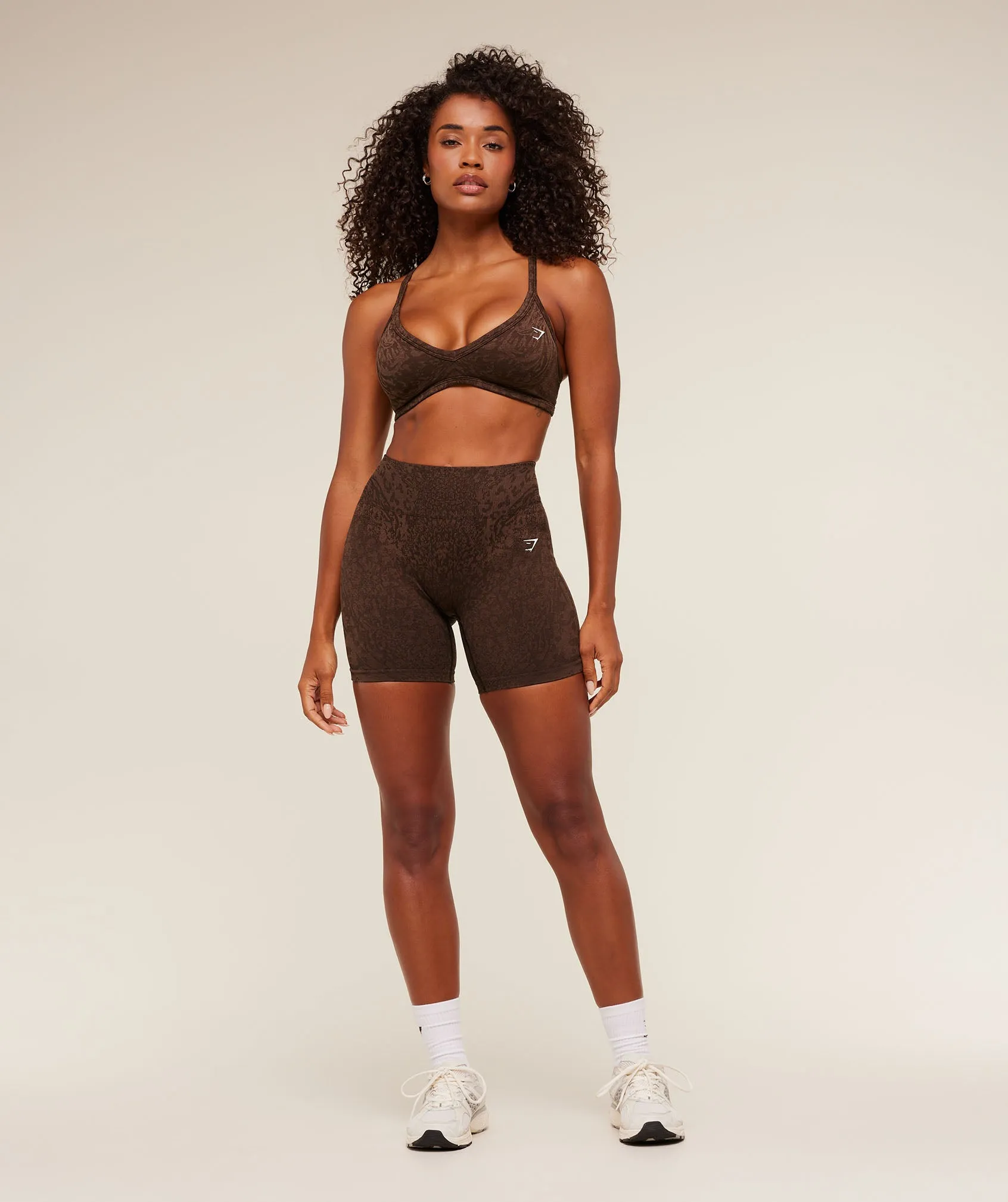 Gymshark Adapt Animal X Whitney Sports Bra - Archive Brown / Soft Brown sold by Gymshark product image thumbnail 5