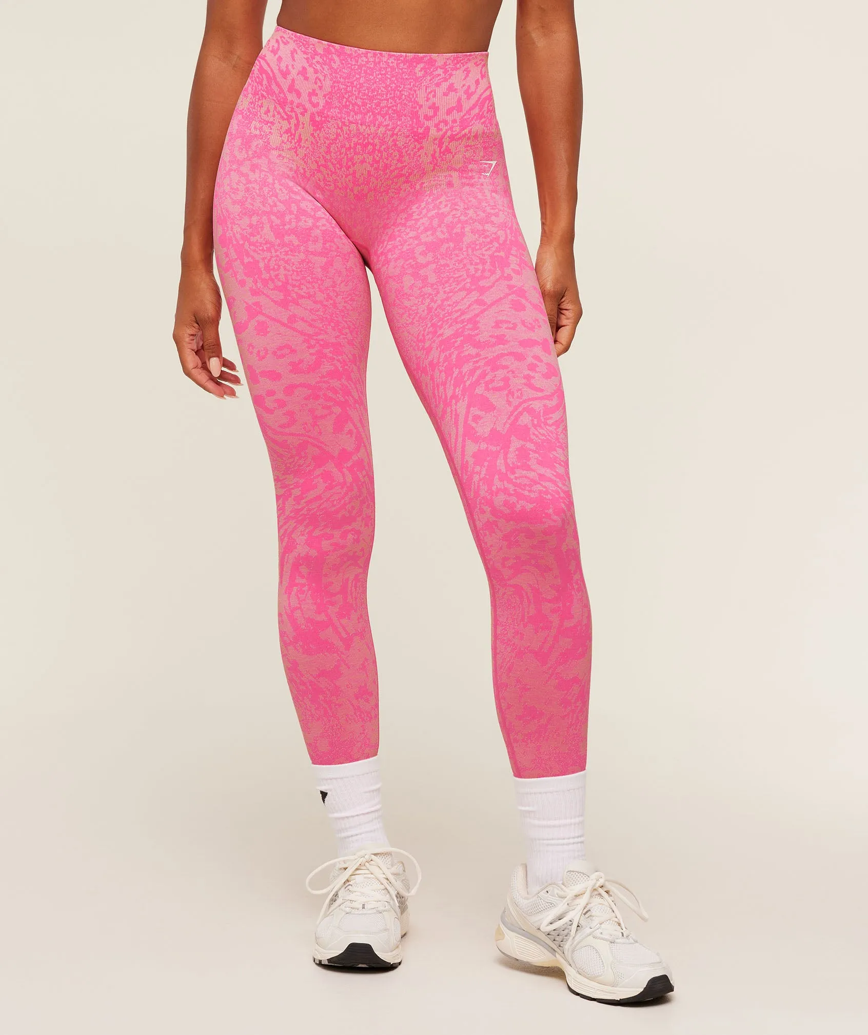 Gymshark Adapt Animal X Whitney Leggings - Electric Pink / Sorbet Yellow sold by Gymshark