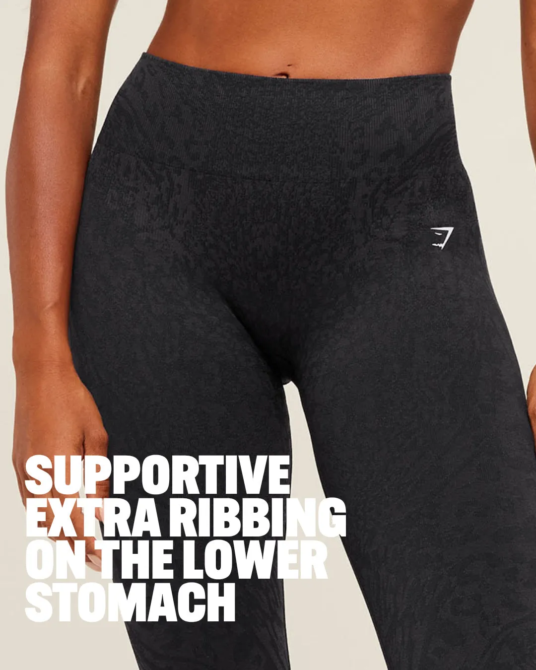 Gymshark Adapt Animal X Whitney Leggings - Black / Asphalt Grey sold by Gymshark product image thumbnail 2