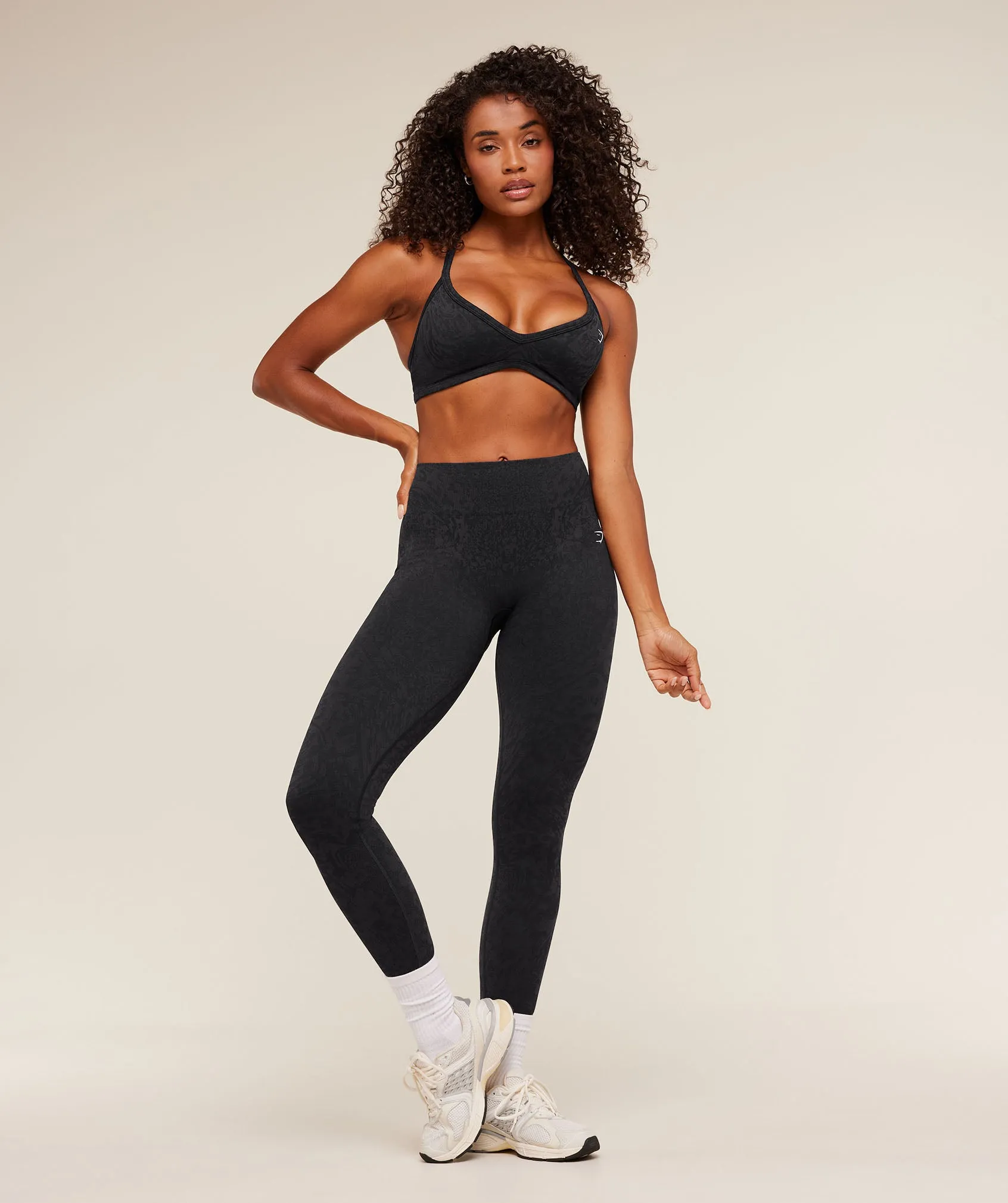 Gymshark Adapt Animal X Whitney Leggings - Black / Asphalt Grey sold by Gymshark product image thumbnail 5