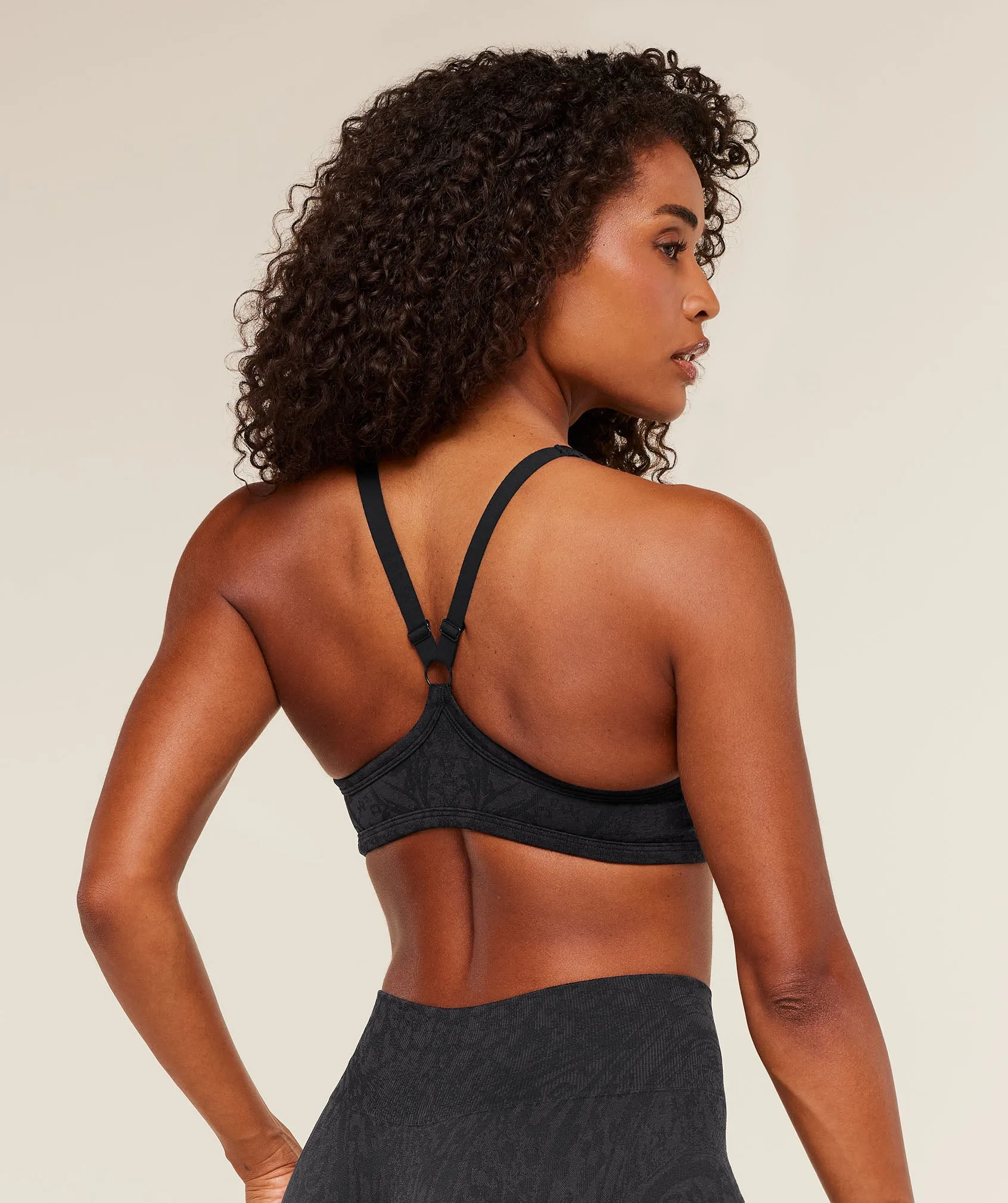 Gymshark Adapt Animal X Whitney Sports Bra - Black / Asphalt Grey sold by Gymshark product image thumbnail 3