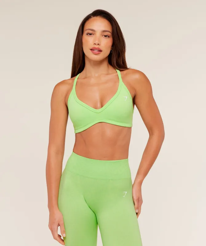 Gymshark Adapt Animal X Whitney Sports Bra - Energy Gelato Green /  Sorbet Yellow sold by Gymshark
