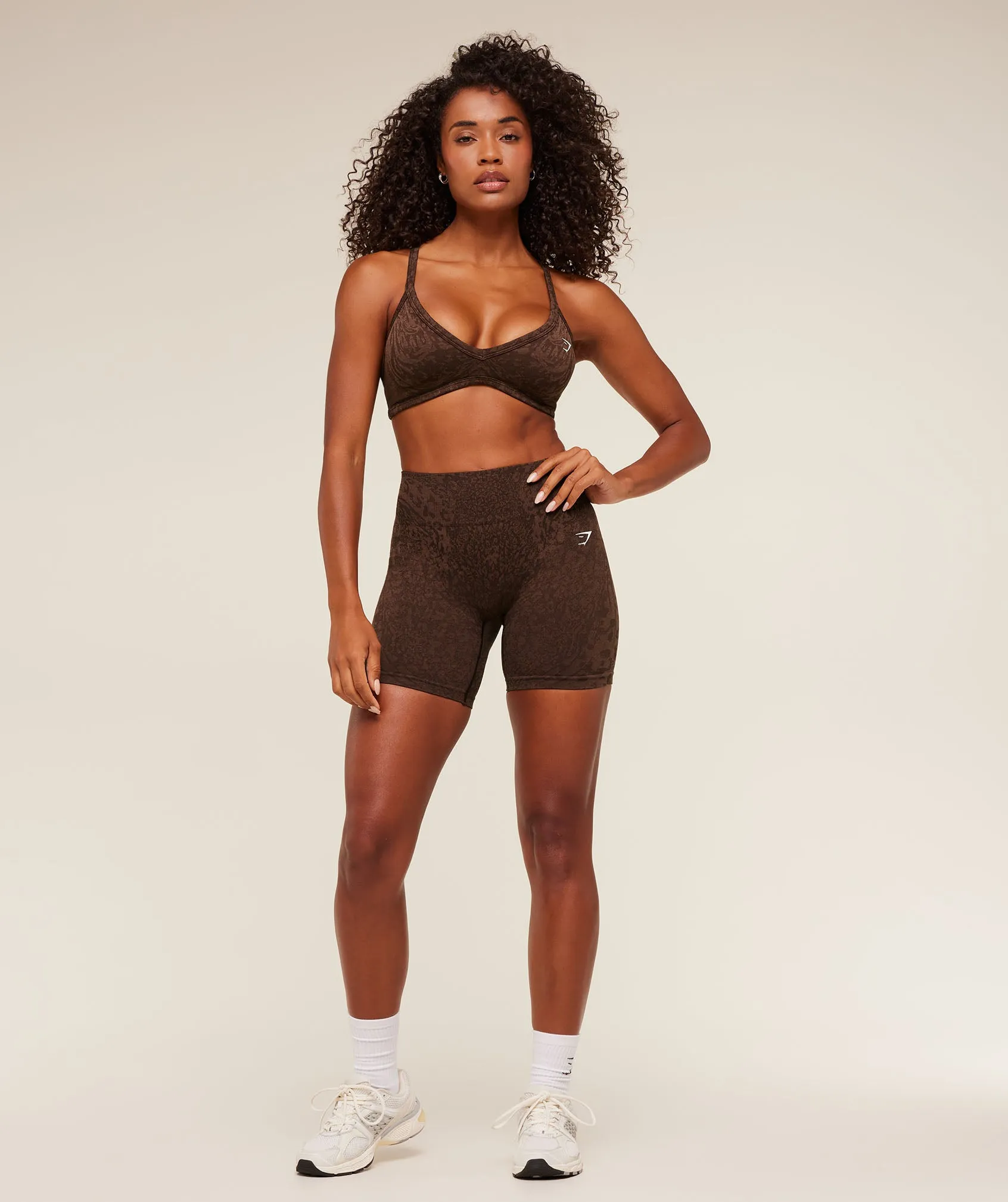 Gymshark Adapt Animal X Whitney Shorts - GS Archive Brown/GS Soft Brown sold by Gymshark product image thumbnail 5