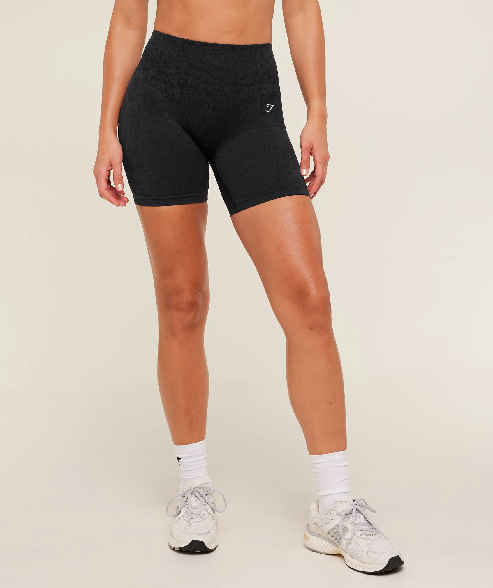 Gymshark Adapt Animal X Whitney Shorts - Black / Asphalt Grey sold by Gymshark