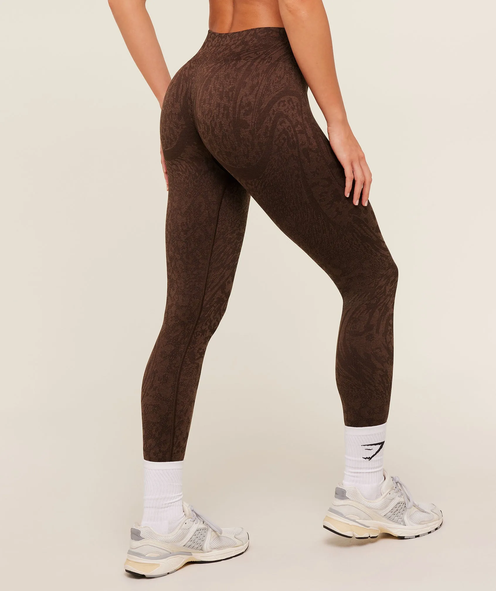 Gymshark Adapt Animal X Whitney Leggings - GS Archive Brown/GS Soft Brown sold by Gymshark product image thumbnail 3
