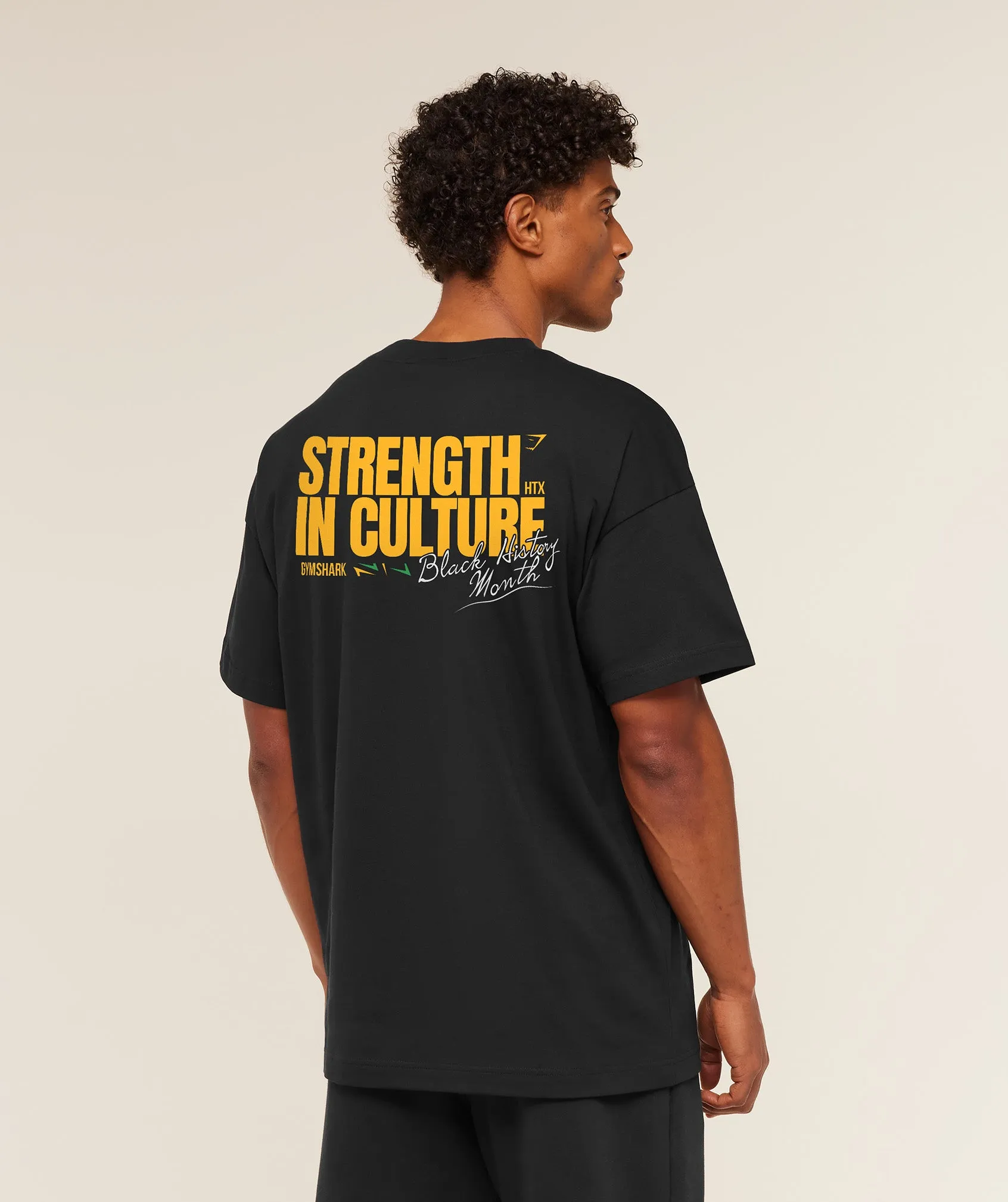Gymshark Strength in Culture T-Shirt - Black sold by Gymshark