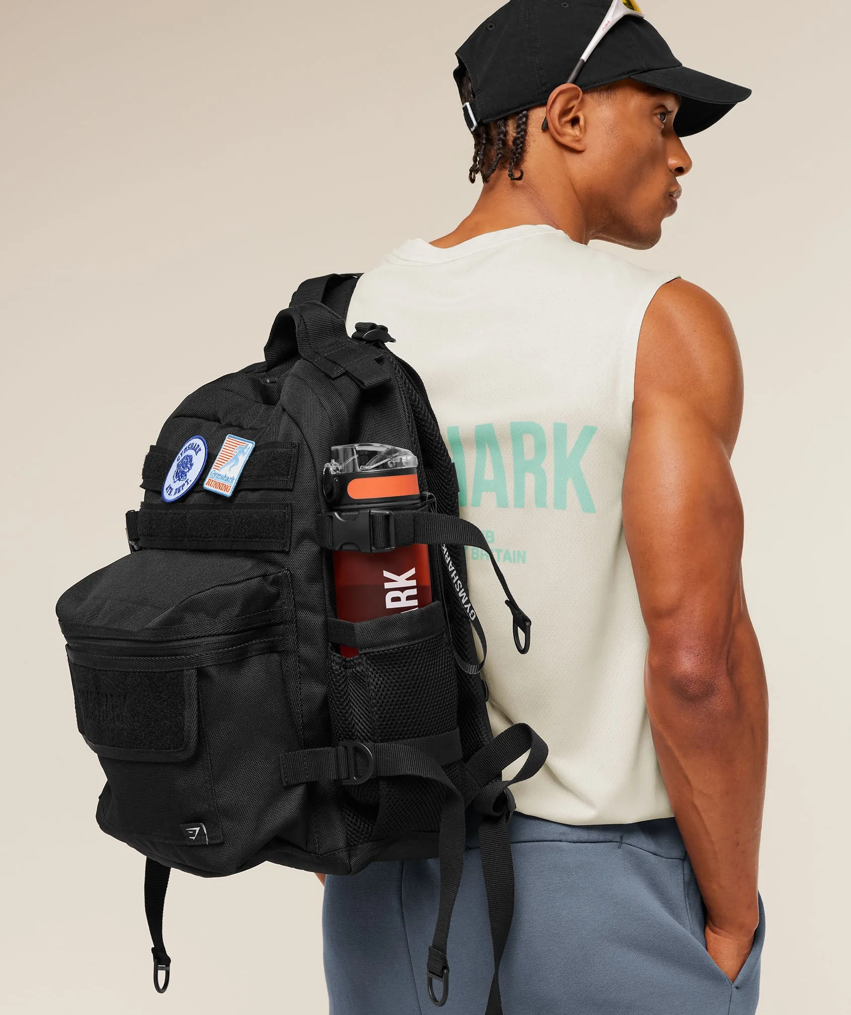 Gymshark Tactical Slouch Backpack - GS Black sold by Gymshark product image thumbnail 3