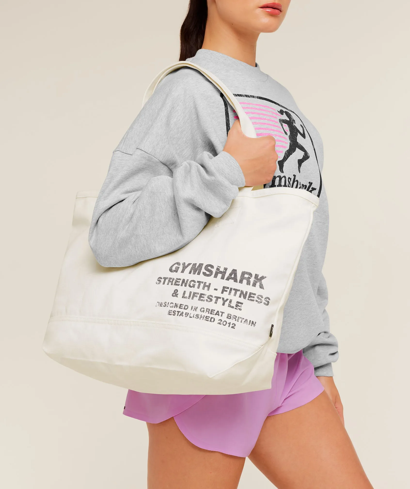 Gymshark Strength Tote - GS Soft White sold by Gymshark product image thumbnail 3