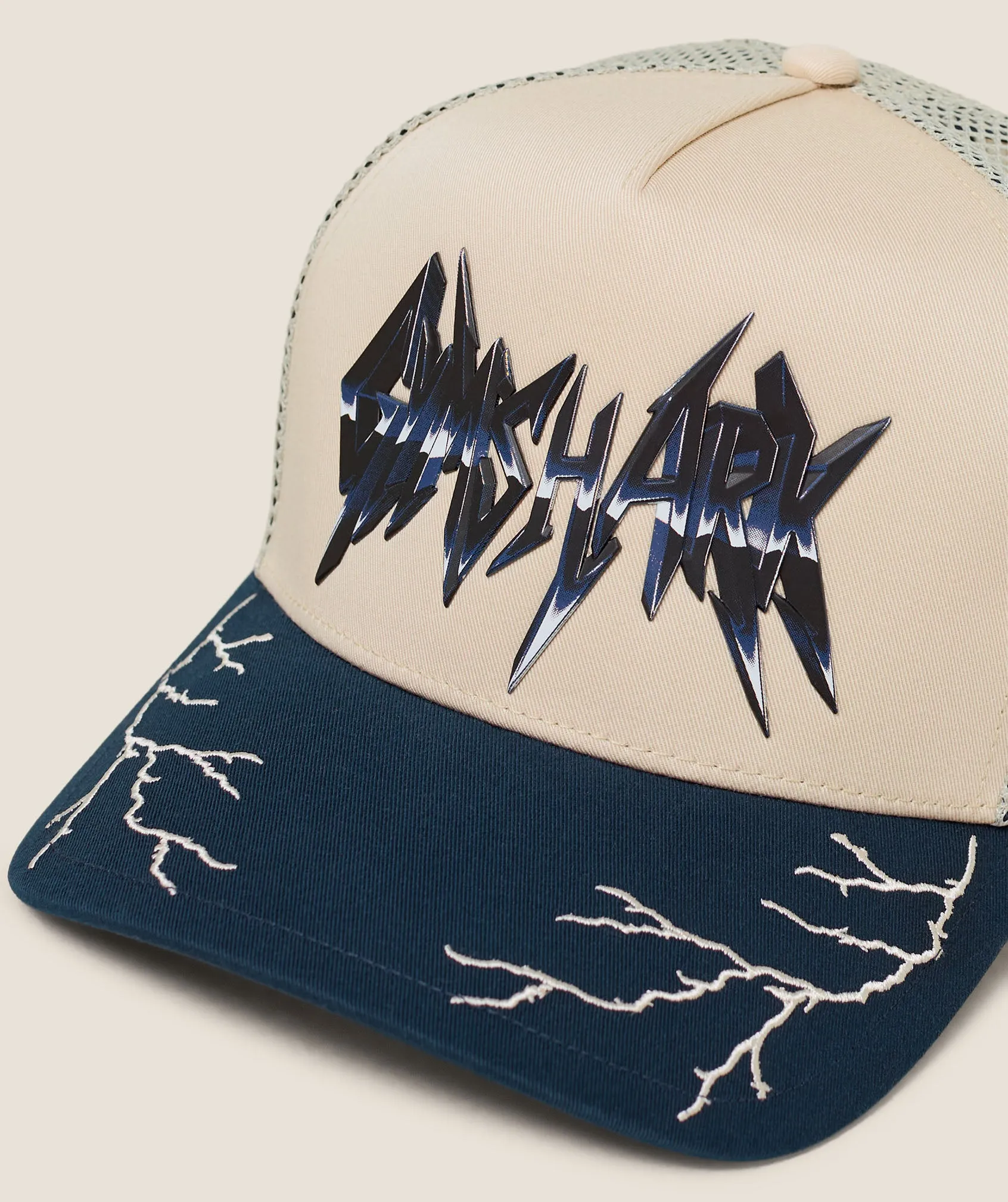 Gymshark Lightning Graphic Trucker Cap - Tinted White sold by Gymshark product image thumbnail 3