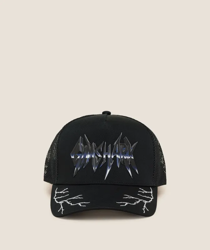 Gymshark Lightning Graphic Trucker Cap - GS Black made by Gymshark