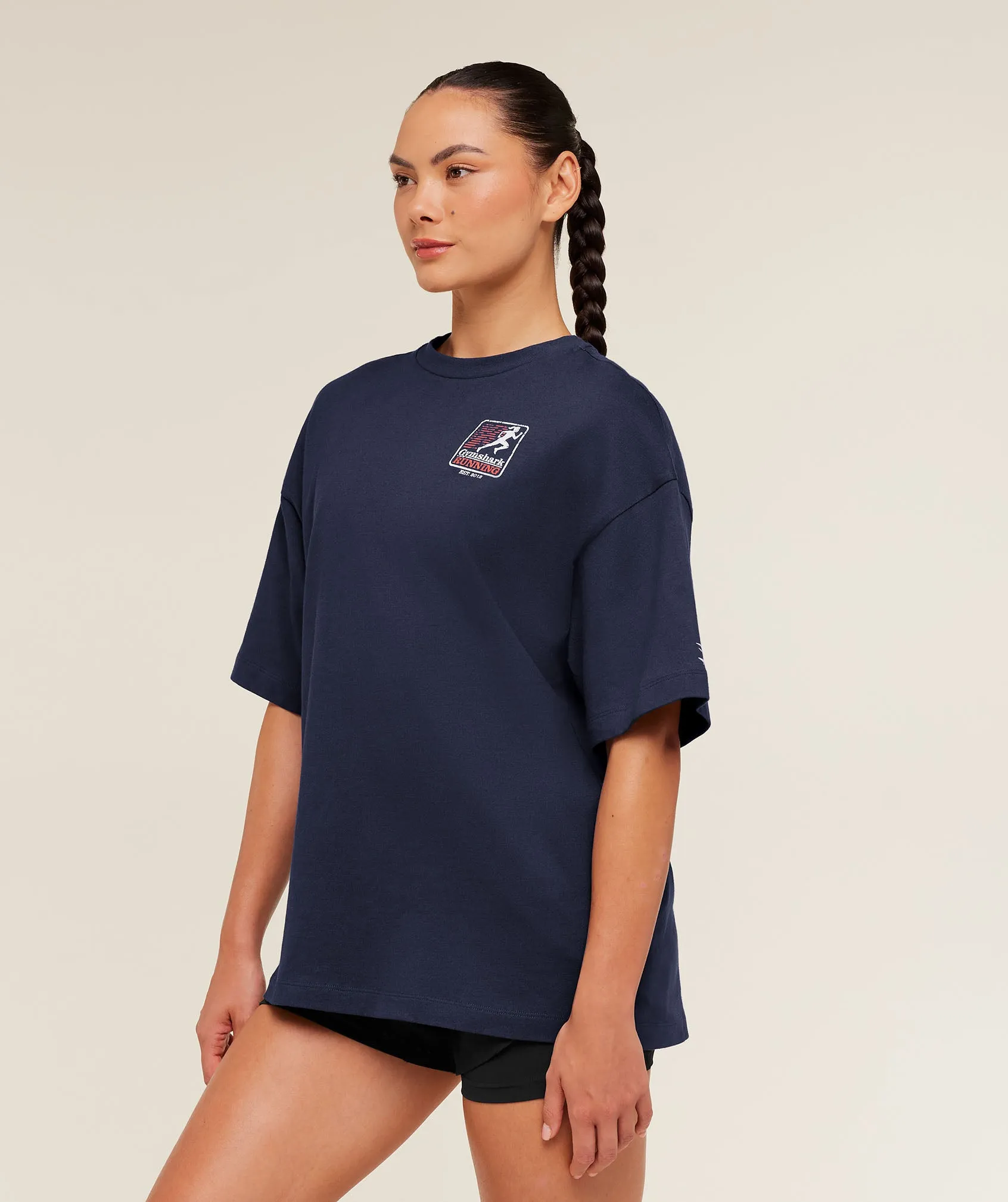 Gymshark Run Club Graphic Short Sleeve T-Shirt - Heavy Blue sold by Gymshark product image thumbnail 3