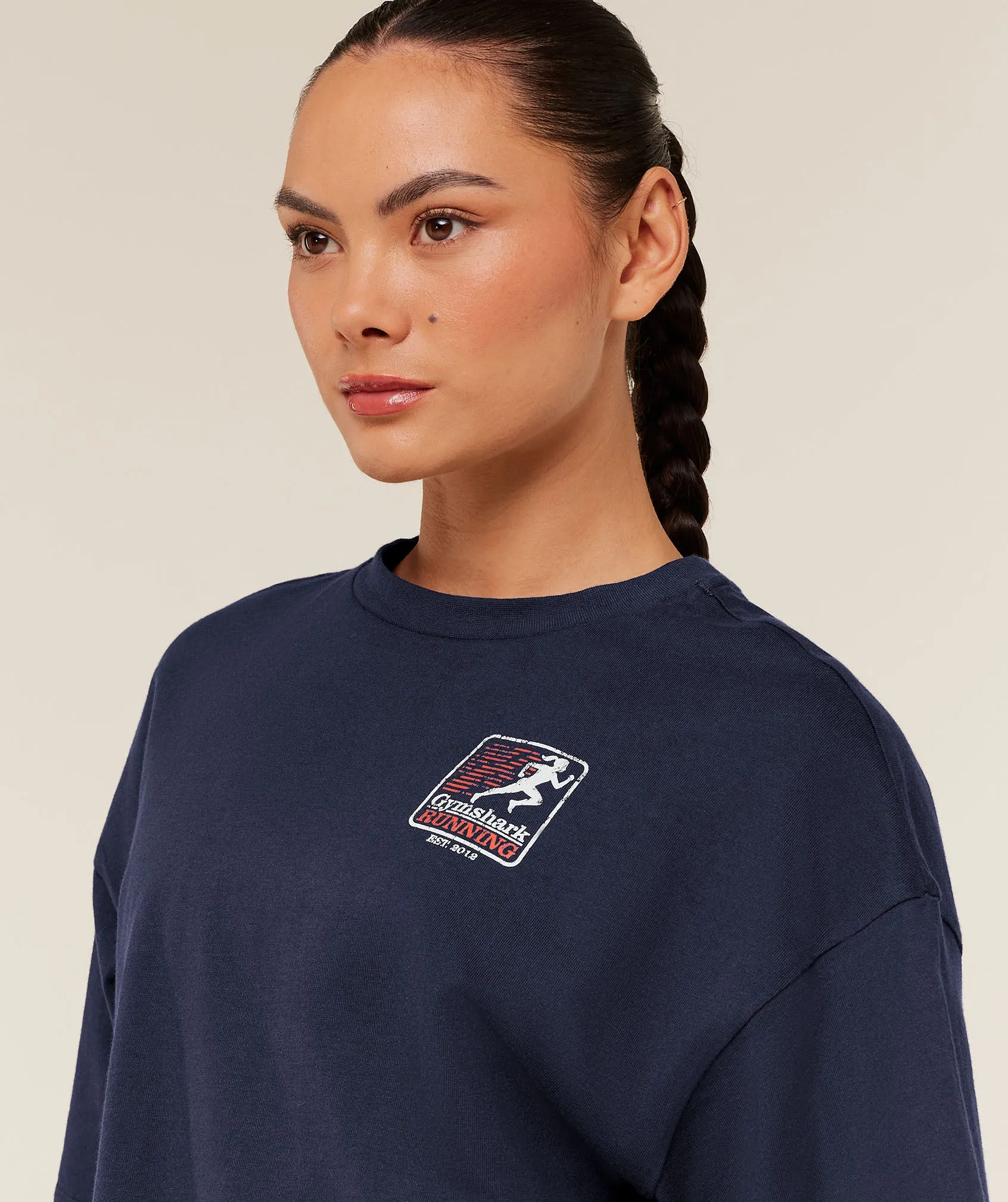 Gymshark Run Club Graphic Short Sleeve T-Shirt - Heavy Blue sold by Gymshark product image thumbnail 5