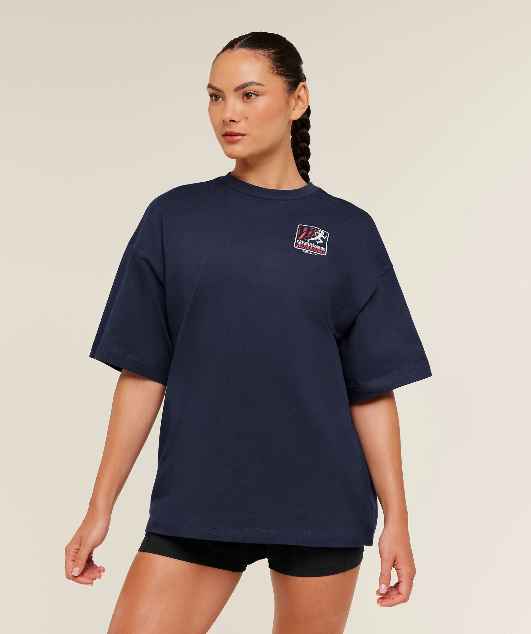 Gymshark Run Club Graphic Short Sleeve T-Shirt - Heavy Blue sold by Gymshark product image thumbnail 2