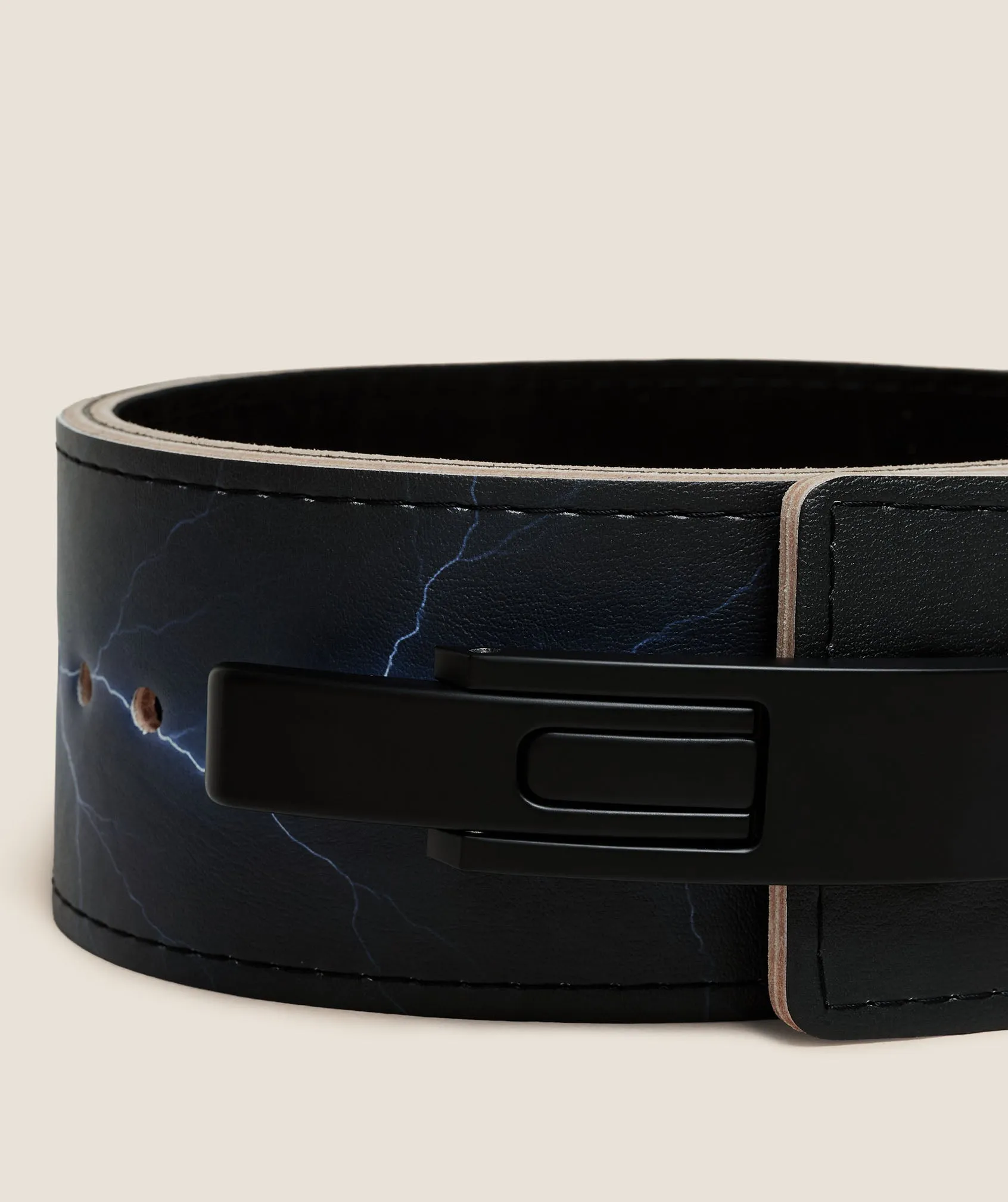 Gymshark Lightning Graphic Lever Belt - GS Black sold by Gymshark product image thumbnail 3