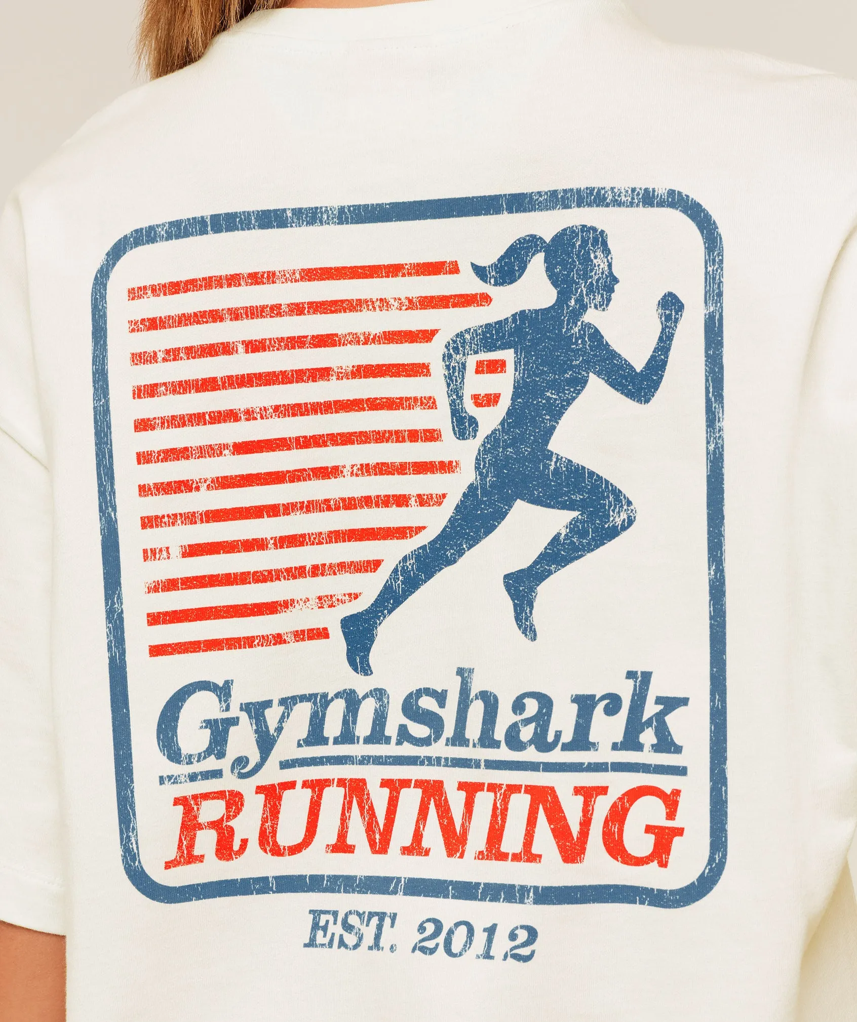 Gymshark Run Club Graphic Short Sleeve T-Shirt - GS Soft White sold by Gymshark product image thumbnail 5