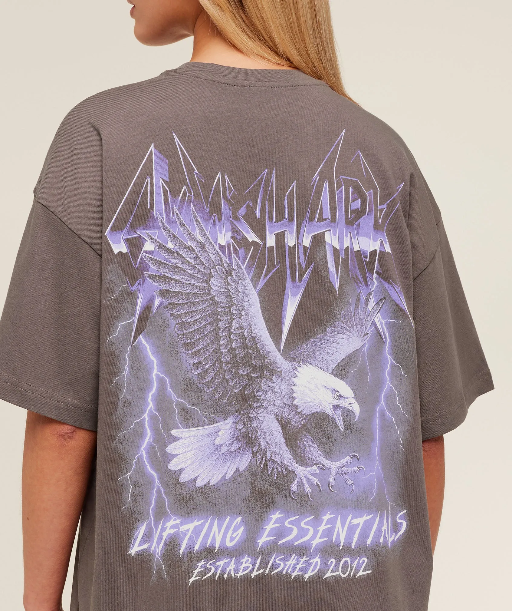 Gymshark Eagle Band Style Graphic Short Sleeve T-Shirt - Cool Brown sold by Gymshark product image thumbnail 5