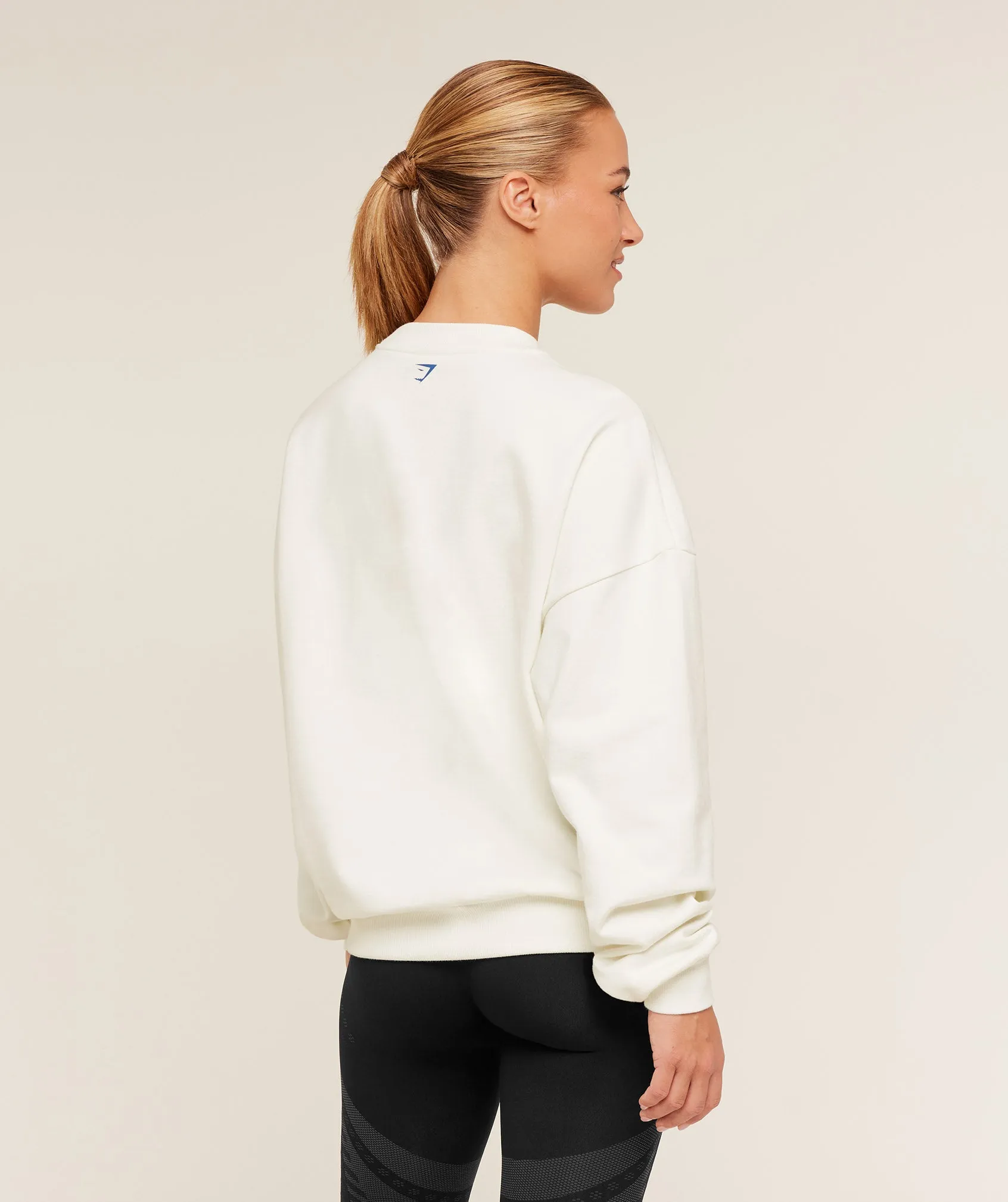 Gymshark Run Club Graphic Sweatshirt - GS Soft White sold by Gymshark product image thumbnail 2