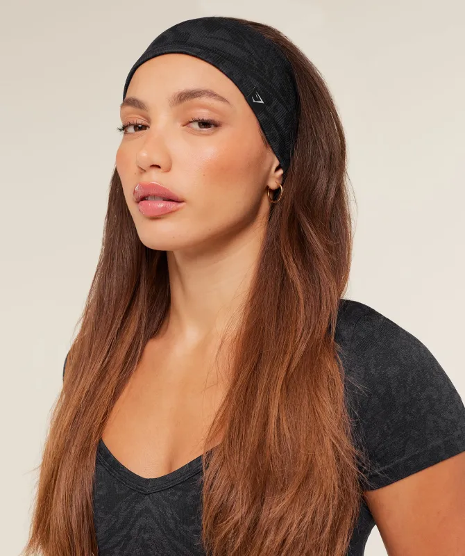 Gymshark Adapt Seamless Headband - GS Black/GS Asphalt Grey sold by Gymshark