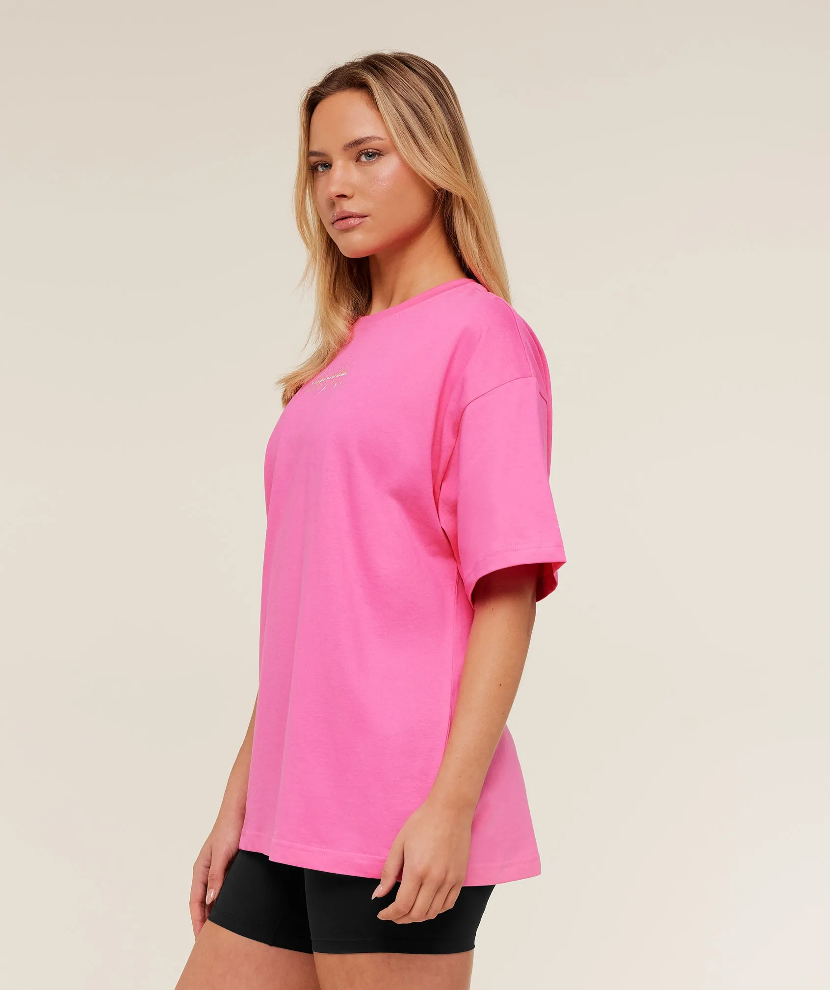 Gymshark Eagle Band Style Graphic Short Sleeve T-Shirt - GS Electric Pink sold by Gymshark product image thumbnail 3