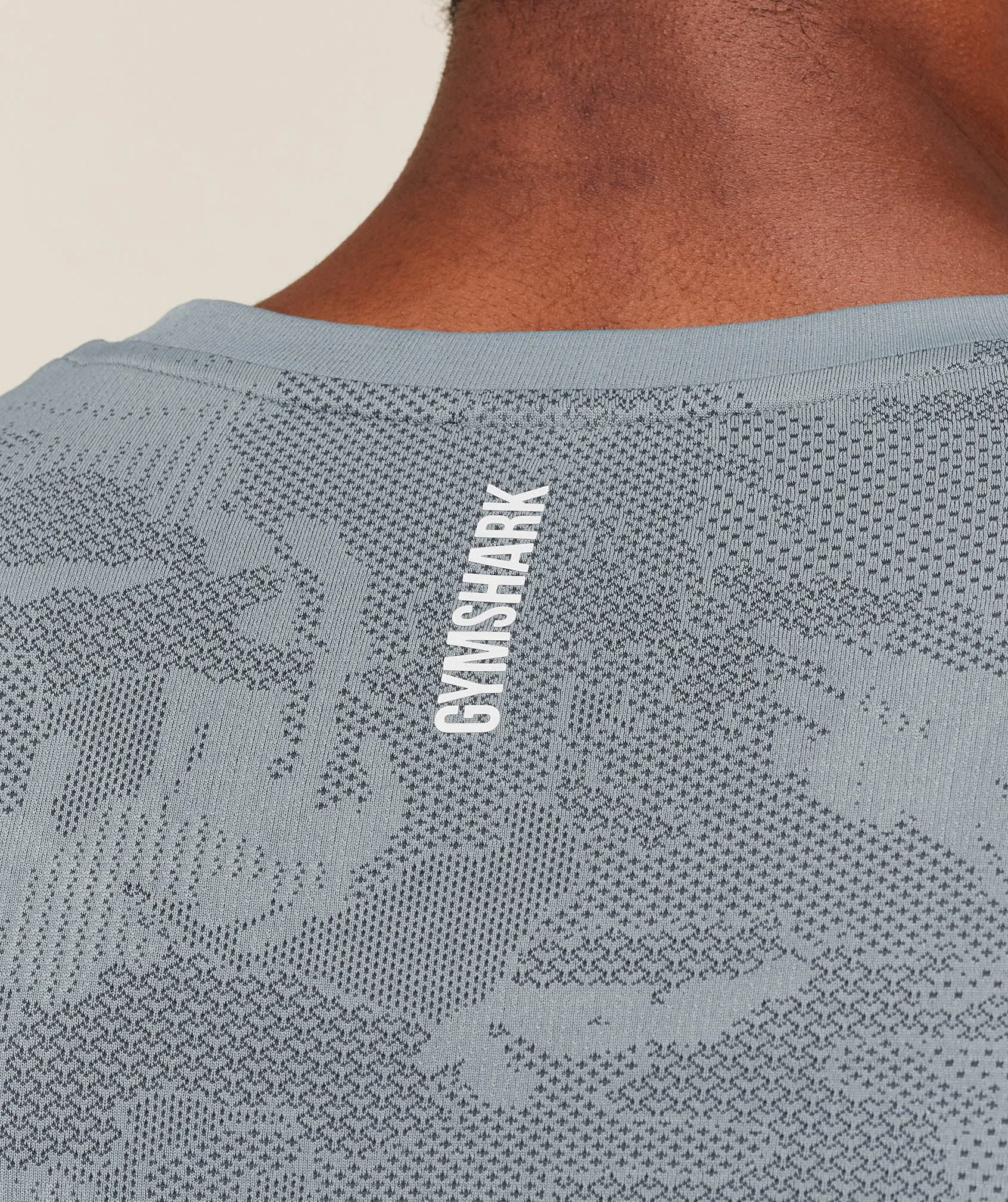 Gymshark Geo Seamless Tank - Storm Blue / Stealth Blue sold by Gymshark product image thumbnail 5