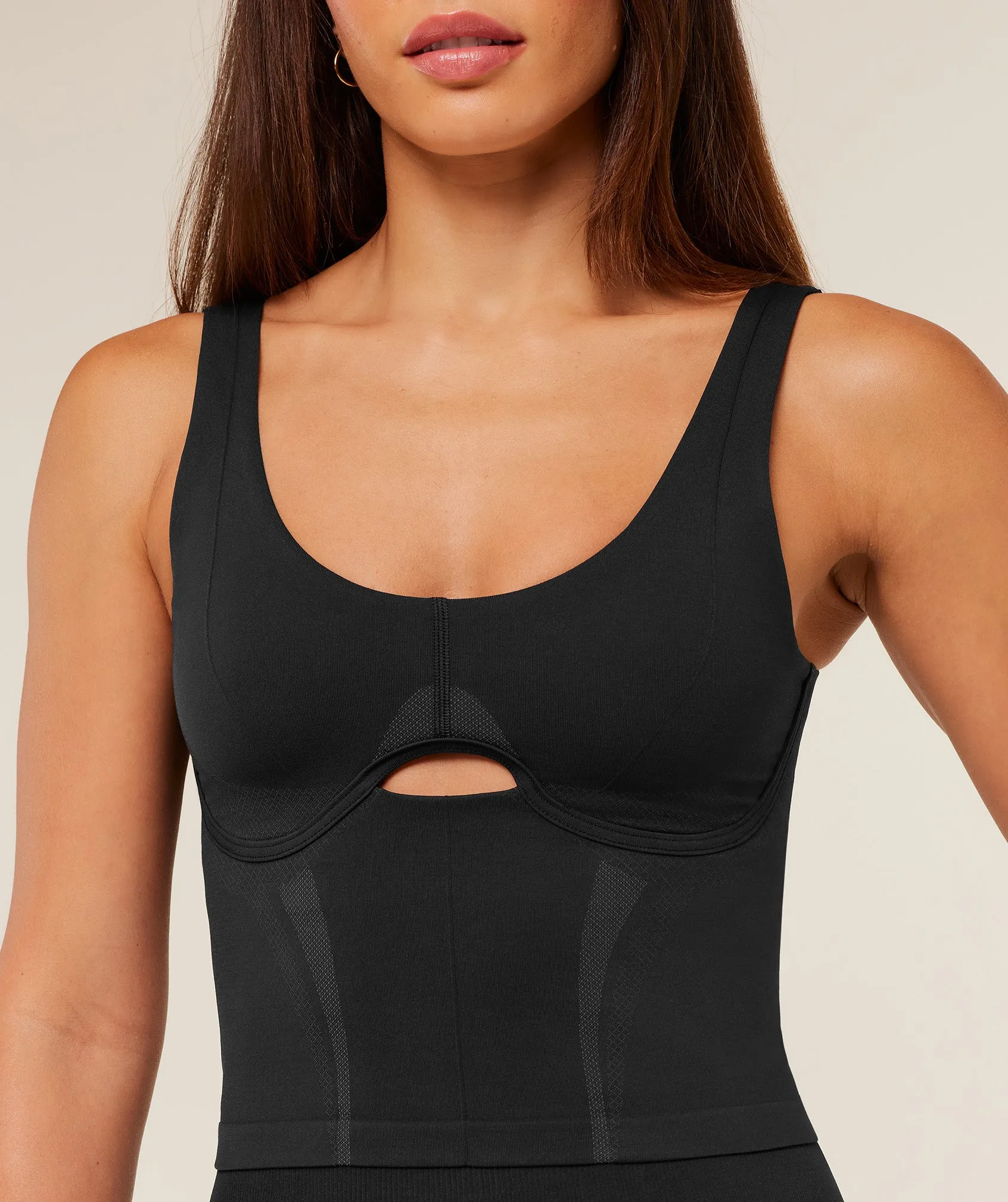 Gymshark Weekend Seamless Tank Top - GS Black/GS Asphalt Grey sold by Gymshark product image thumbnail 5