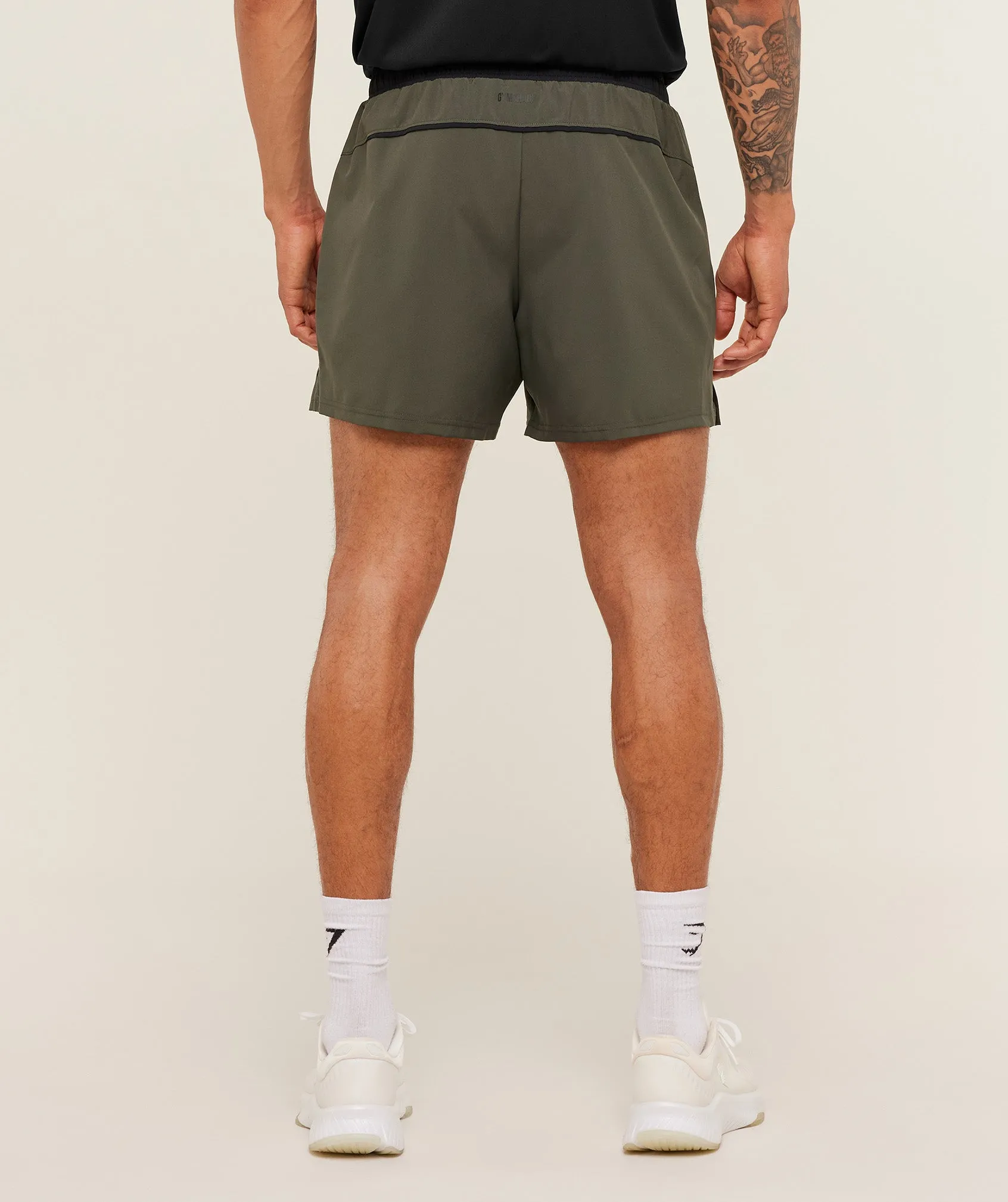 Gymshark Arrival Contrast Shorts - Strength Green/Black sold by Gymshark product image thumbnail 3