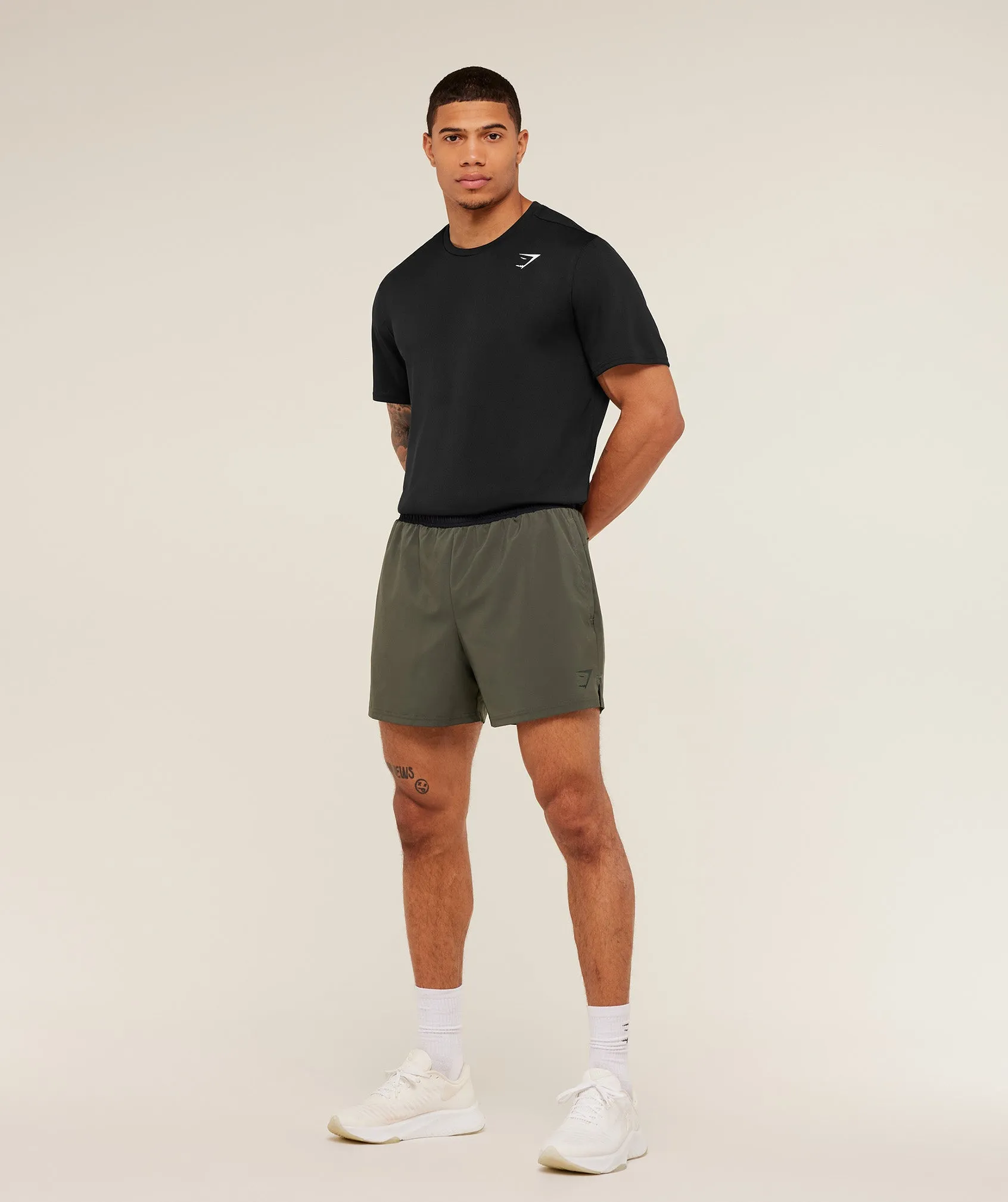 Gymshark Arrival Contrast Shorts - Strength Green/Black sold by Gymshark product image thumbnail 4