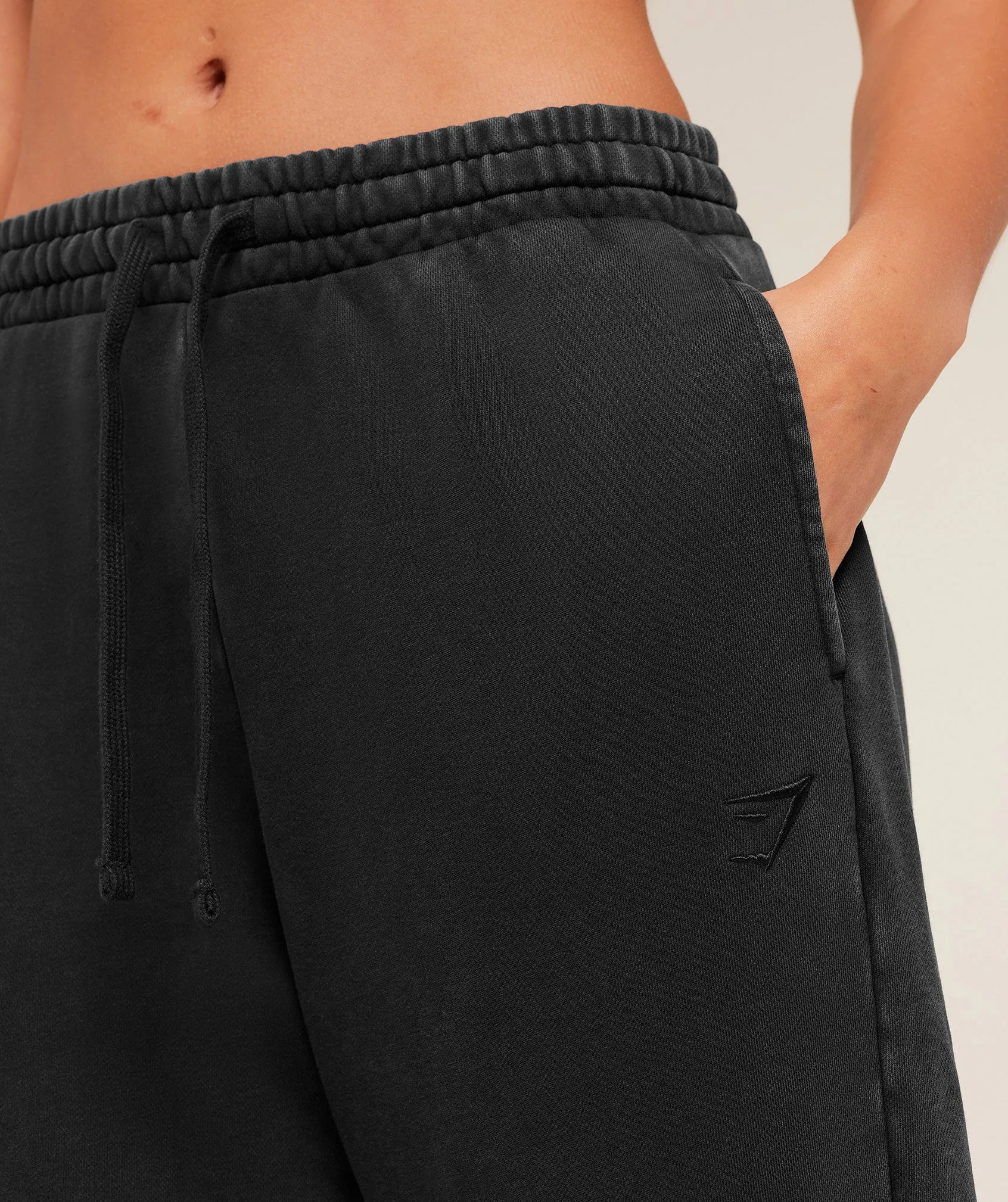 Gymshark Power Washed Cuff Joggers - Black/Acid Wash sold by Gymshark product image thumbnail 4