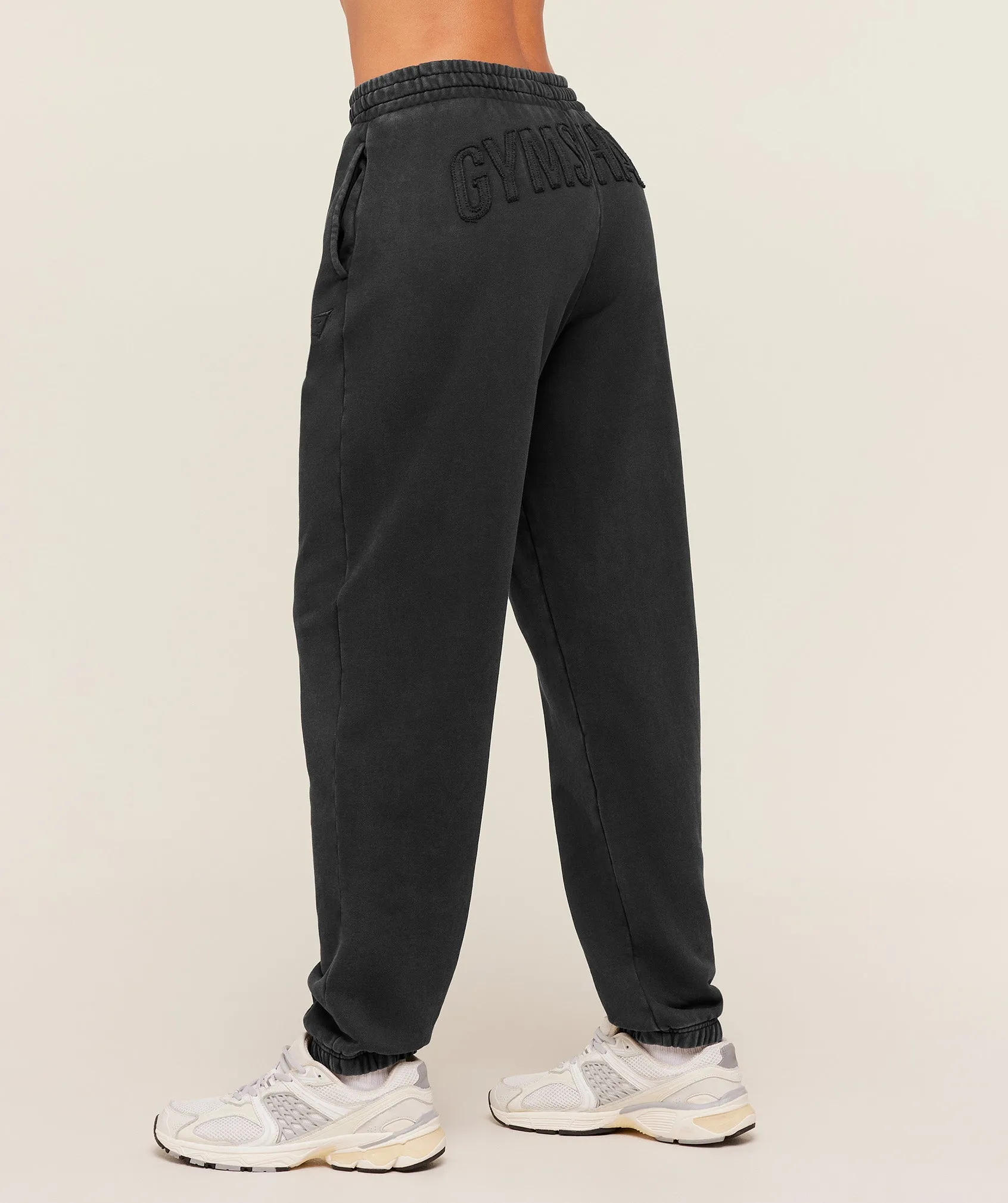 Gymshark Power Washed Cuff Joggers - Black/Acid Wash sold by Gymshark product image thumbnail 3