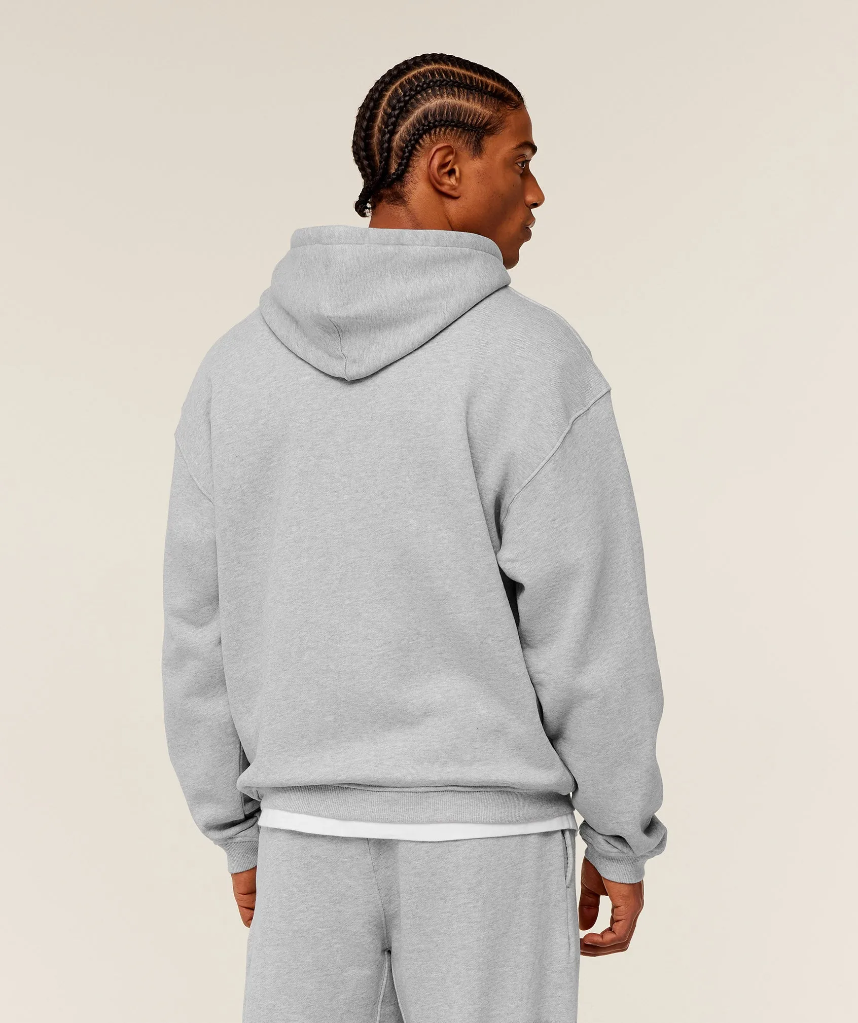 Gymshark Fade Graphic Zip Through Hoodie - Light Grey Core Marl sold by Gymshark product image thumbnail 2