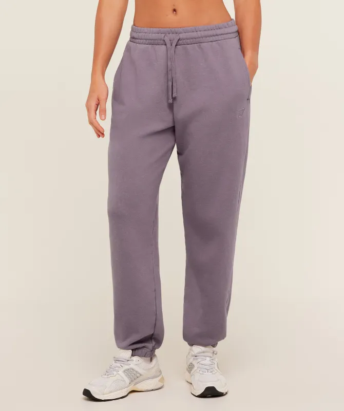 Gymshark Power Washed Cuff Joggers -  Dusk Purple/Acid Wash made by Gymshark