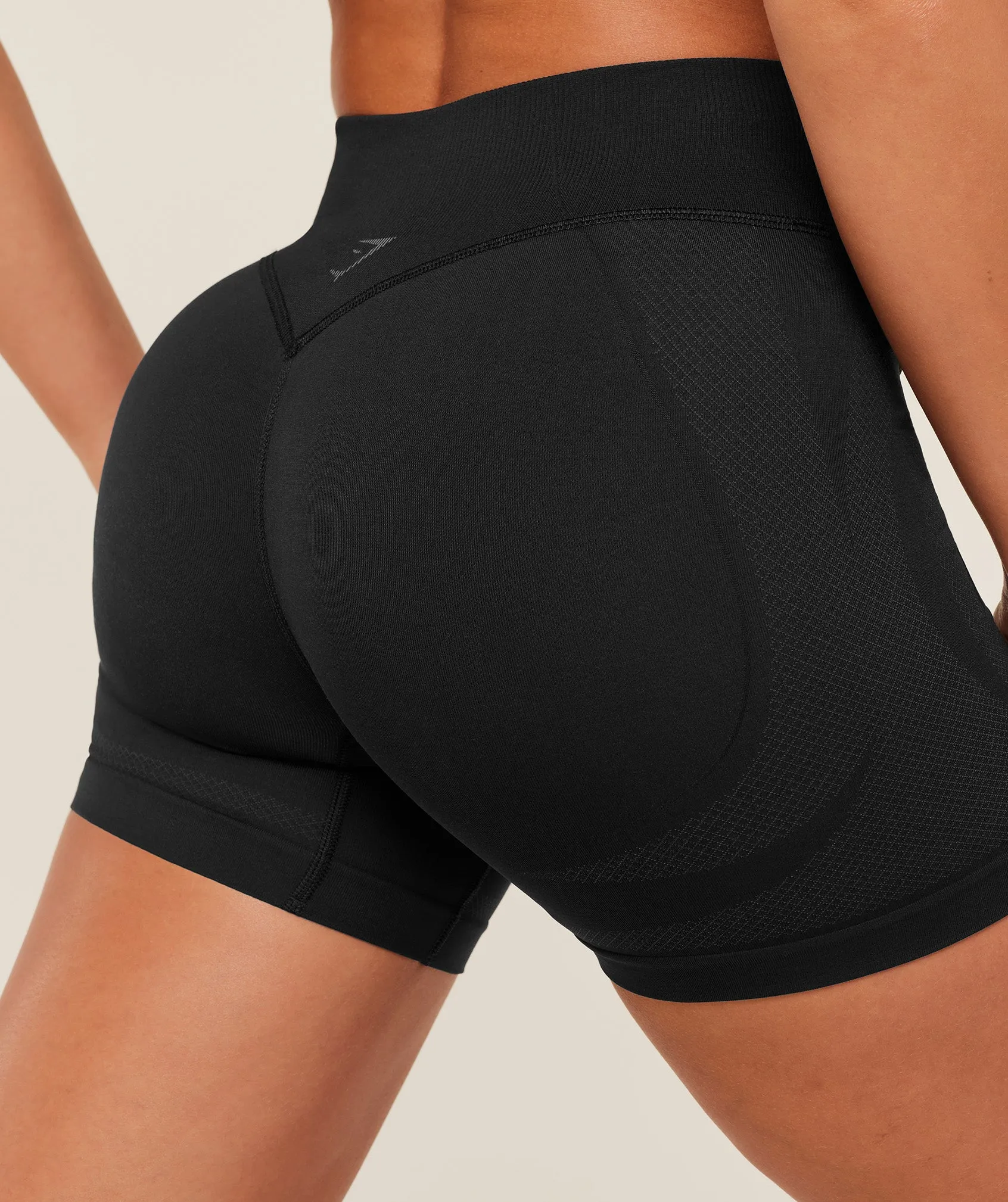 Gymshark Weekend Seamless Shorts - GS Black/GS Asphalt Grey sold by Gymshark product image thumbnail 5