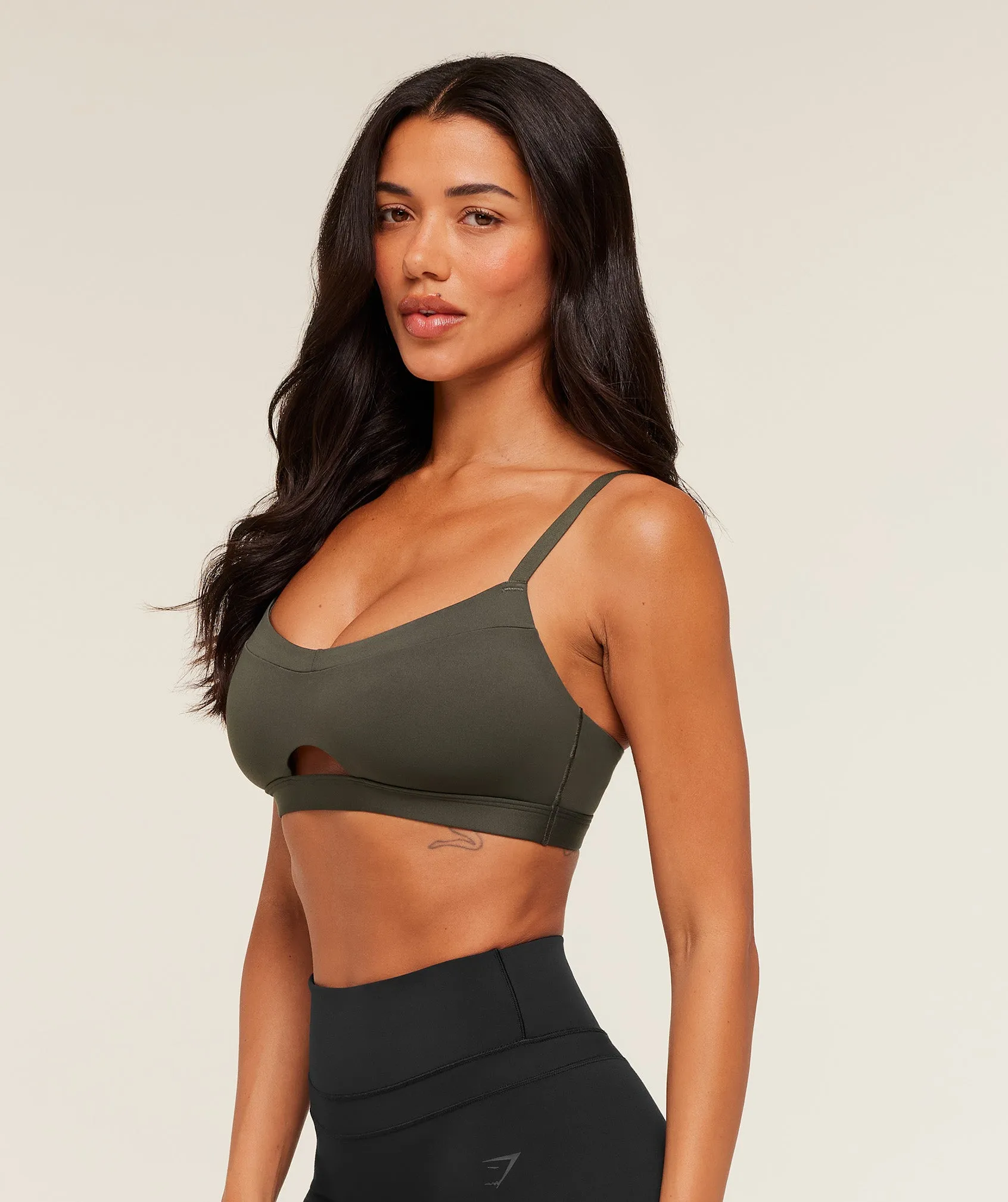 Gymshark Balcony Peekaboo Sports Bra - GS Strength Green sold by Gymshark product image thumbnail 3
