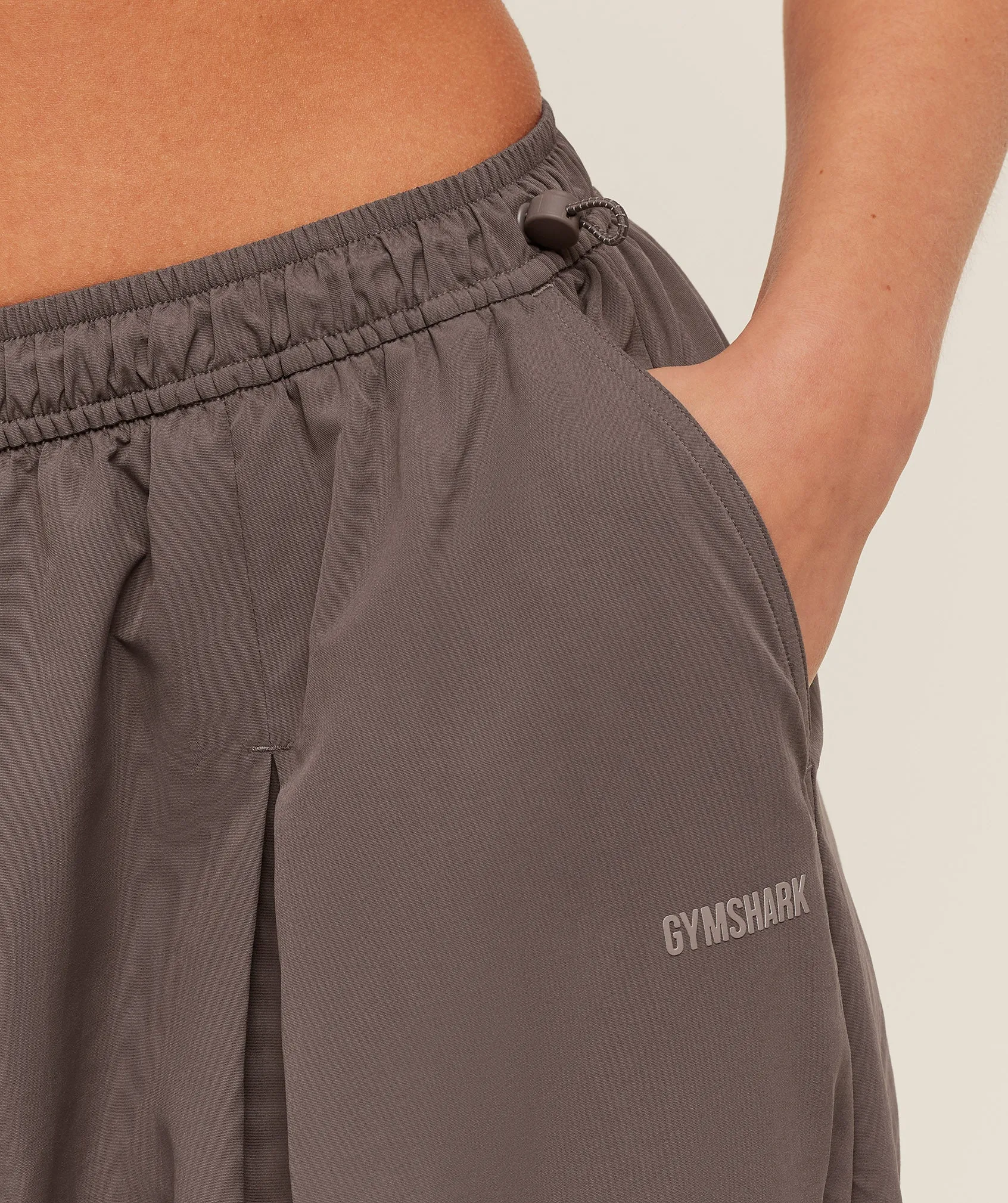 Gymshark Weekend Lifestyle Parachute Pant - Cool Brown sold by Gymshark product image thumbnail 5