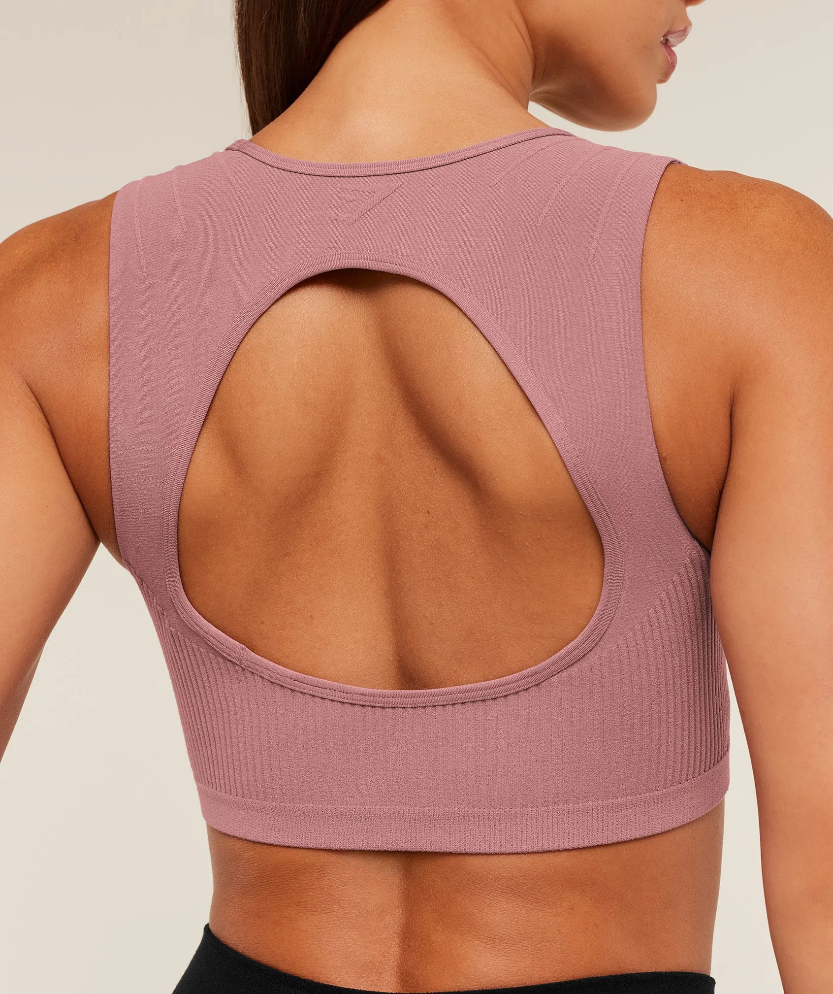 Gymshark Luxe Light Support Sports Bra - Calm Pink sold by Gymshark product image thumbnail 5