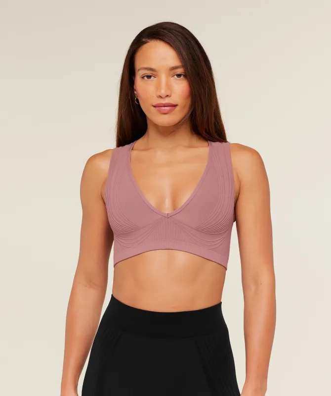 Gymshark Luxe Light Support Sports Bra - Calm Pink sold by Gymshark