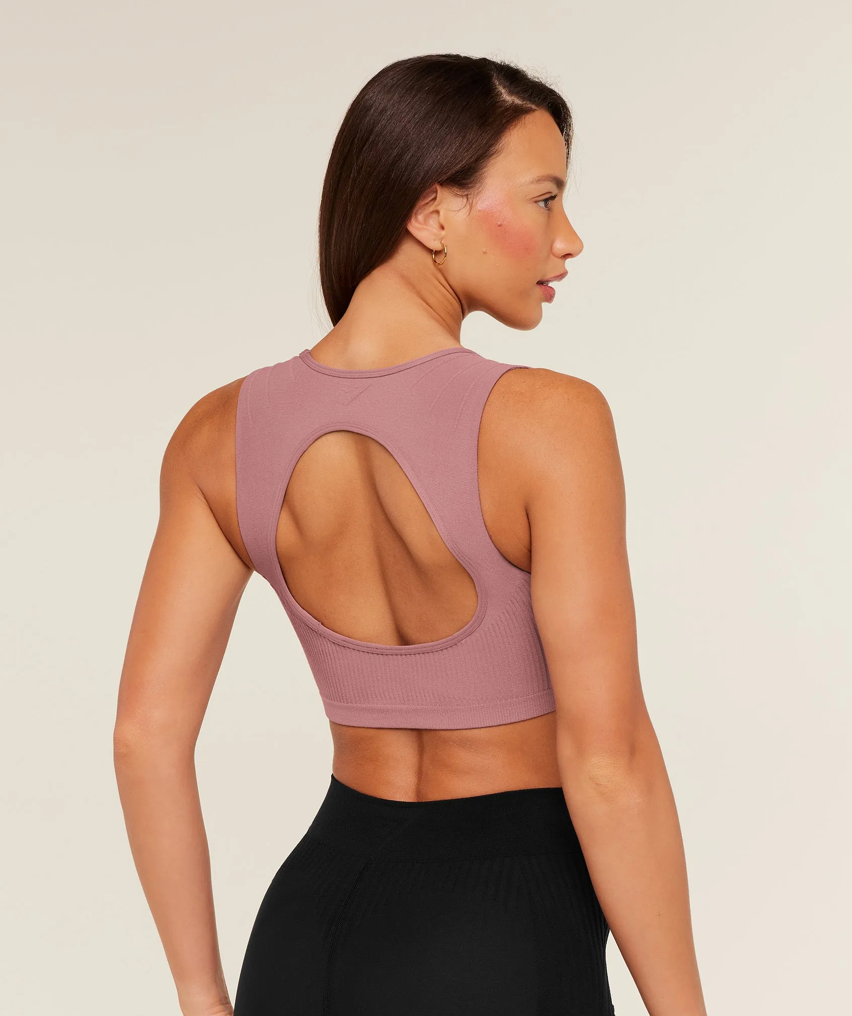 Gymshark Luxe Light Support Sports Bra - Calm Pink sold by Gymshark product image thumbnail 2