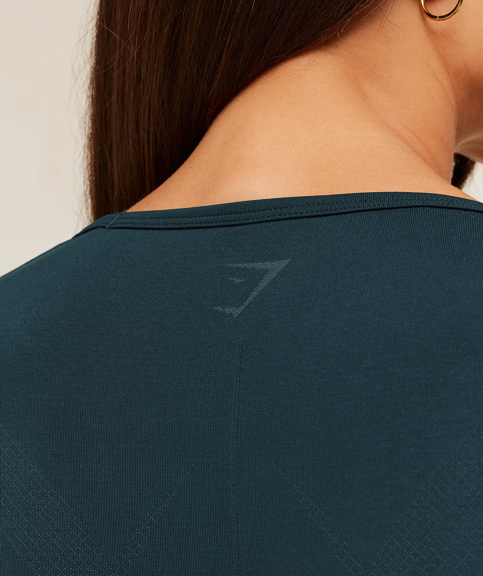 Gymshark Weekend Seamless Short Sleeve Top - Deep Petrol Blue / Stealth Blue sold by Gymshark product image thumbnail 5