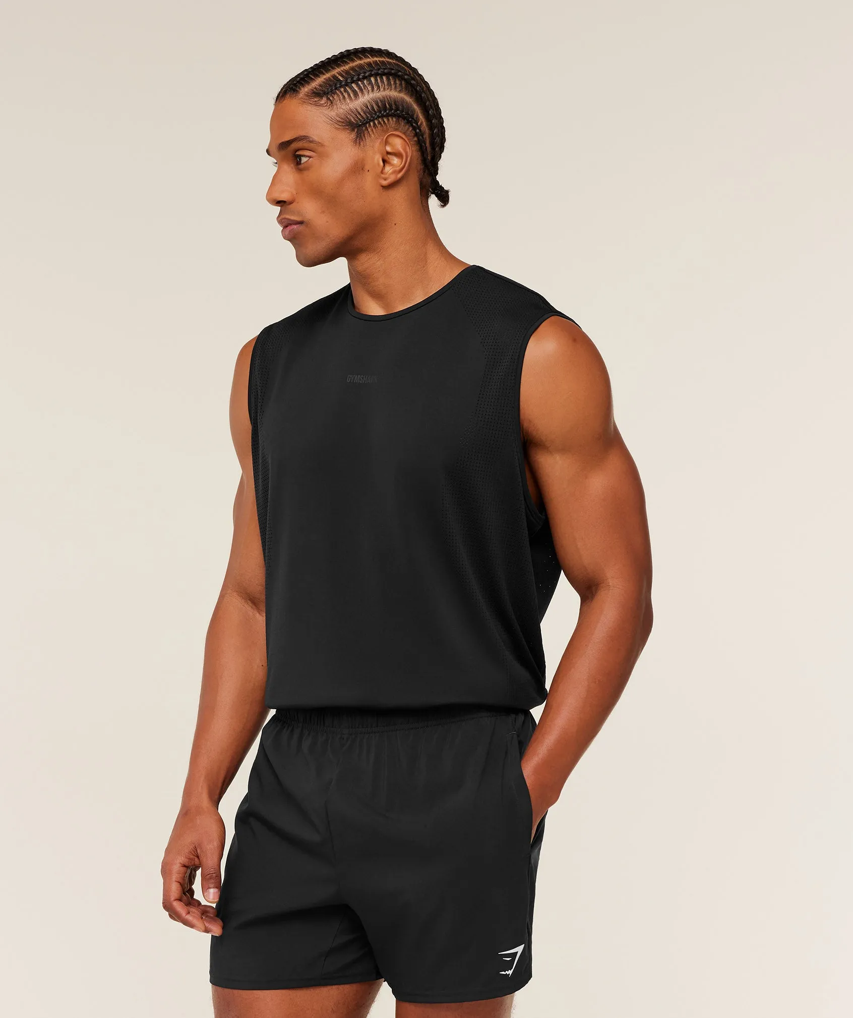 Gymshark Distance Seamless Tank - Black sold by Gymshark product image thumbnail 3